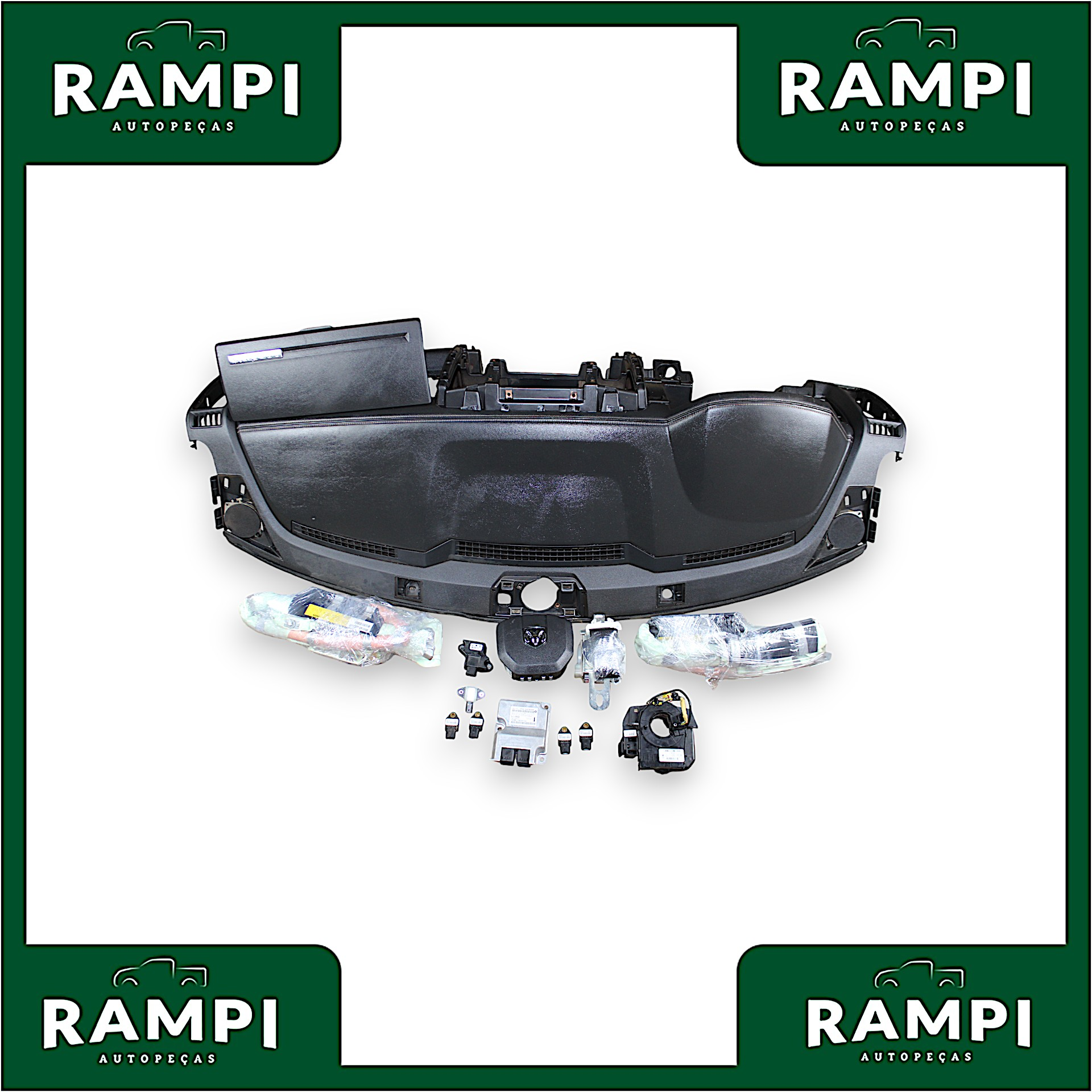 Kit Airbag Dodge Ram 2014  p68164089ab (capa do painel com detalhes) 