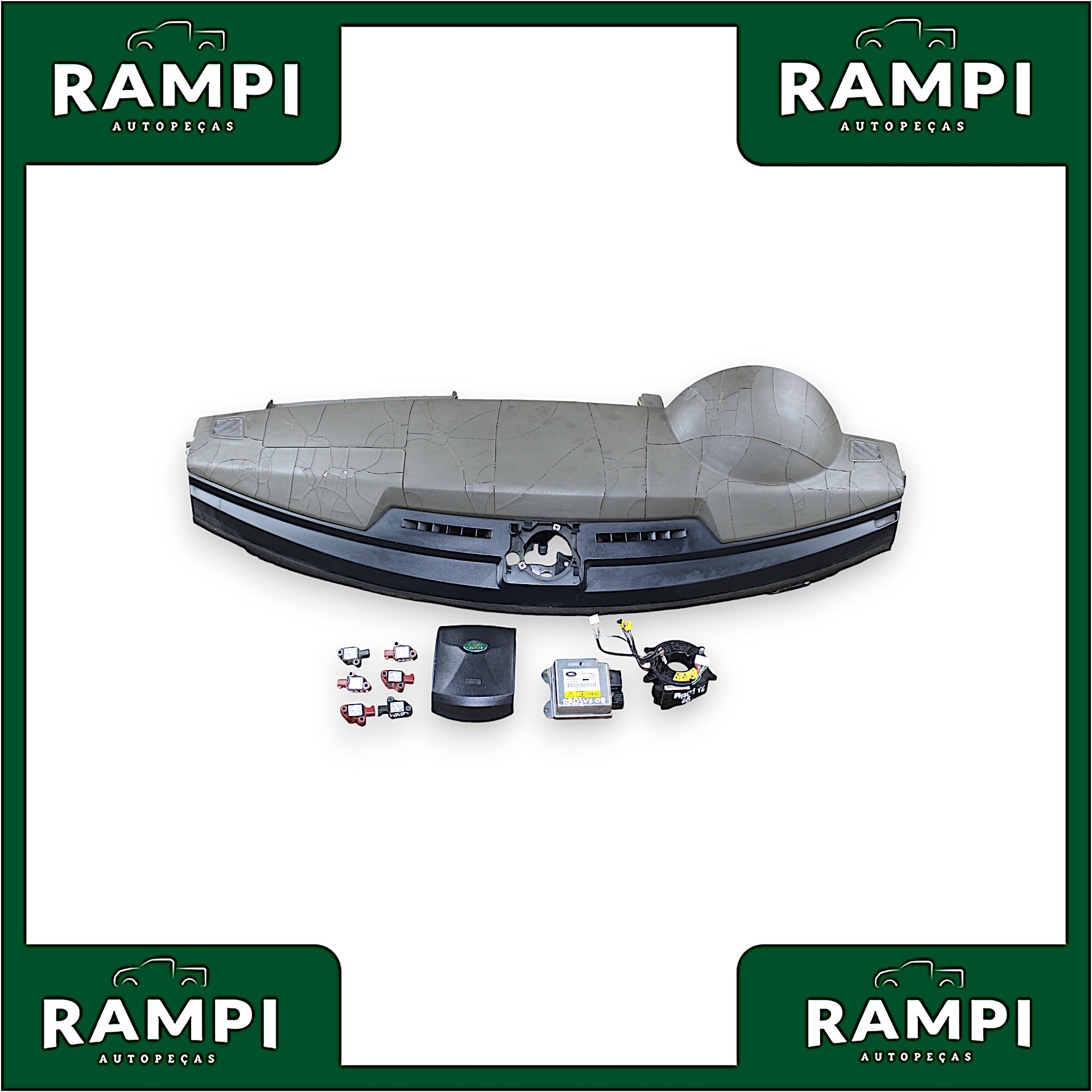 Kit Airbag Land Rover Discovery 3 v6 nnw502436 (Capa do painel com rachaduras)