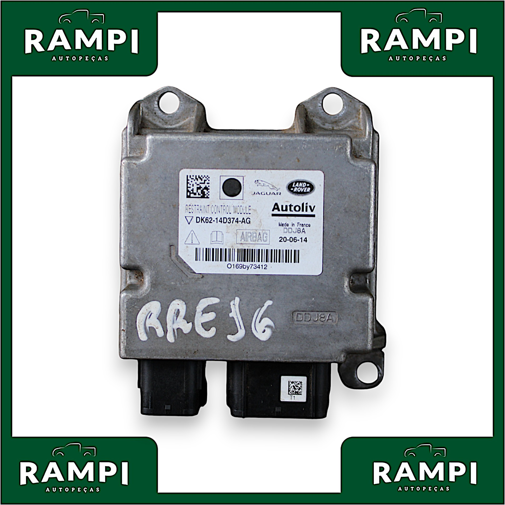 Kit Airbag Land Rover Range Rover Evoque k6214d374ag (Capa do painel com riscos)