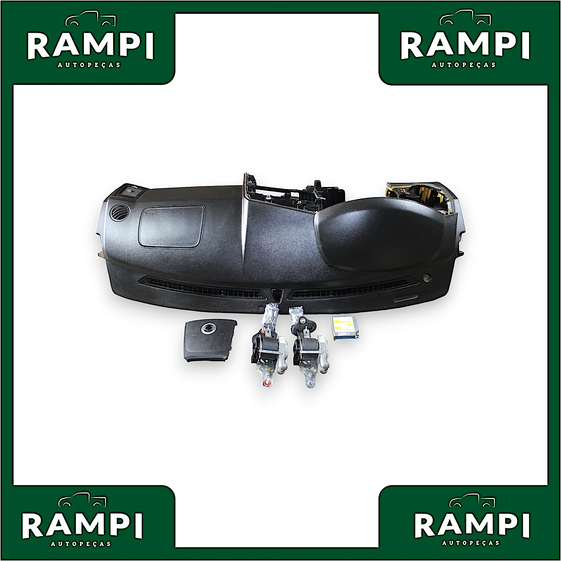 Kit Airbag Ssangyong Kyron 2010 8625009041 (capa do painel com detalhes)