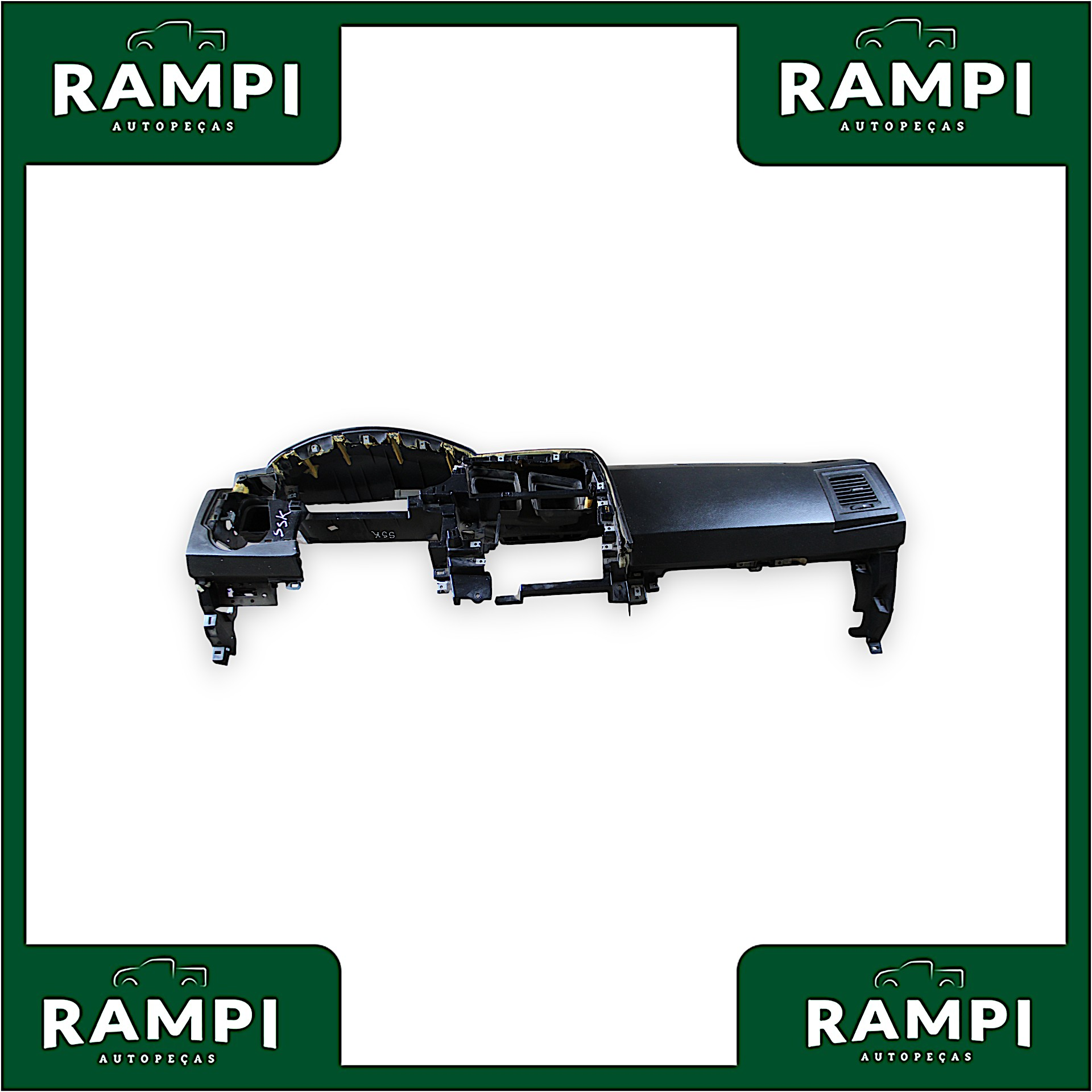Kit Airbag Ssangyong Kyron 2010 8625009041 (capa do painel com detalhes)
