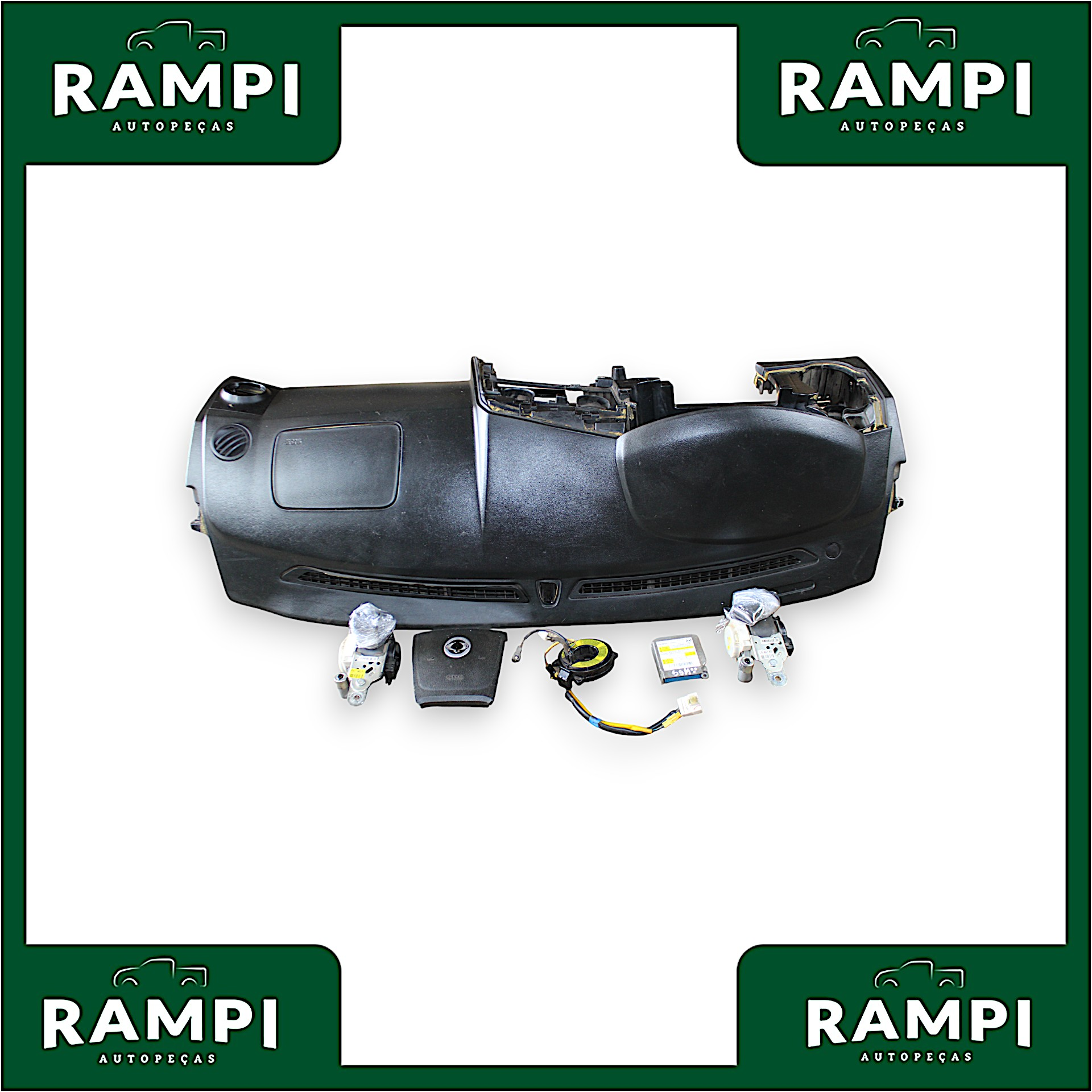 Kit Airbag Ssangyong Kyron 2010 8625009041 (capa do painel com manchas)