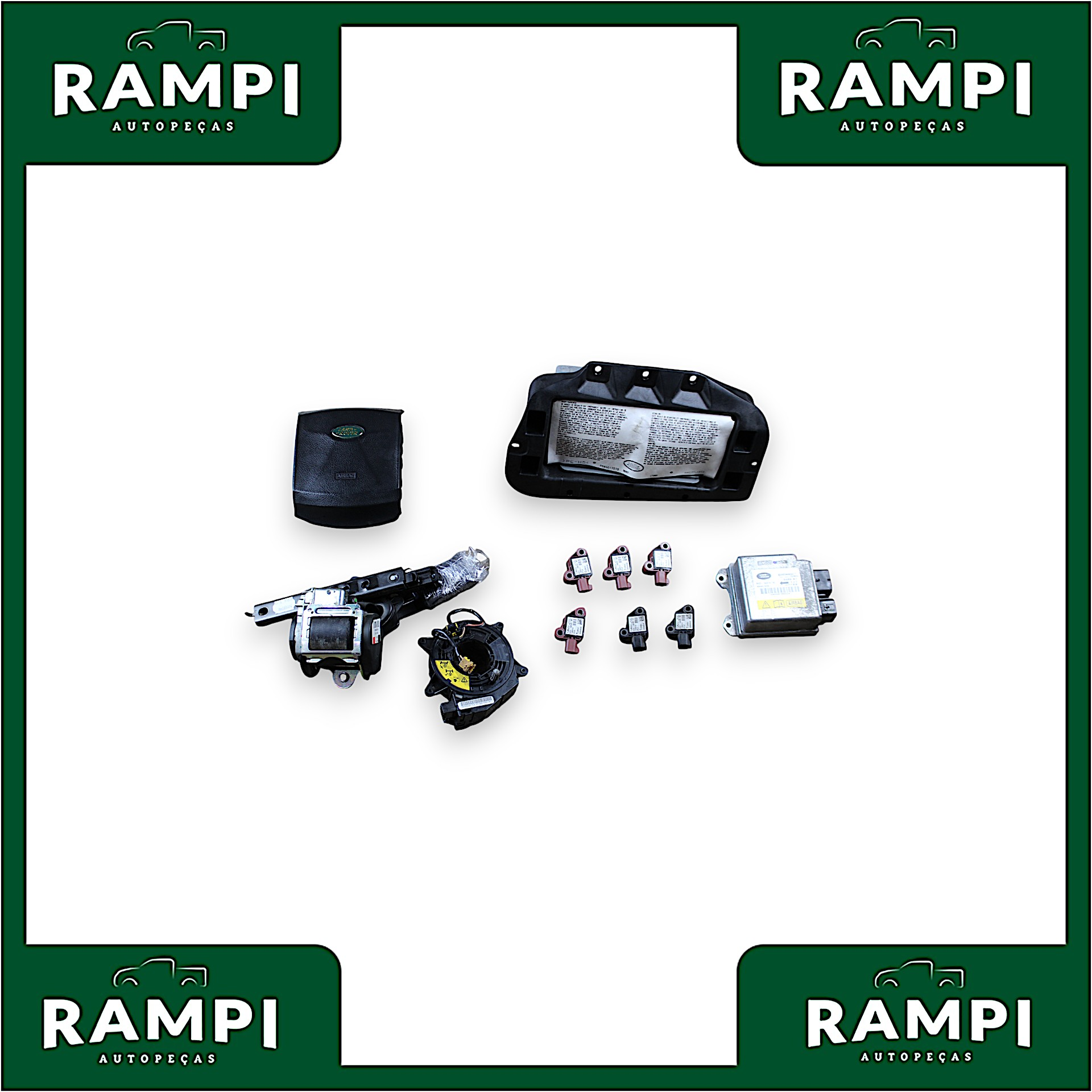 Kit Airbag Com Bolsa Land Rover Range Rover 2008 8h2214d374ac (Sem capa do painel)