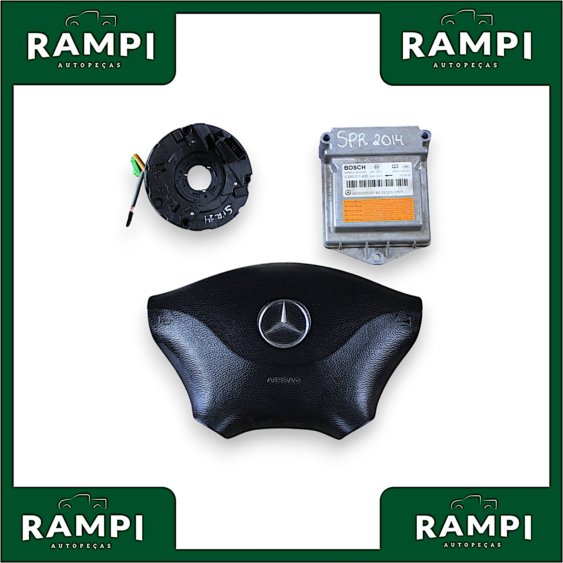 Kit Airbag Com Bolsa Mercedes-Benz Sprinter 2014 0285011400 (Sem capa do painel)
