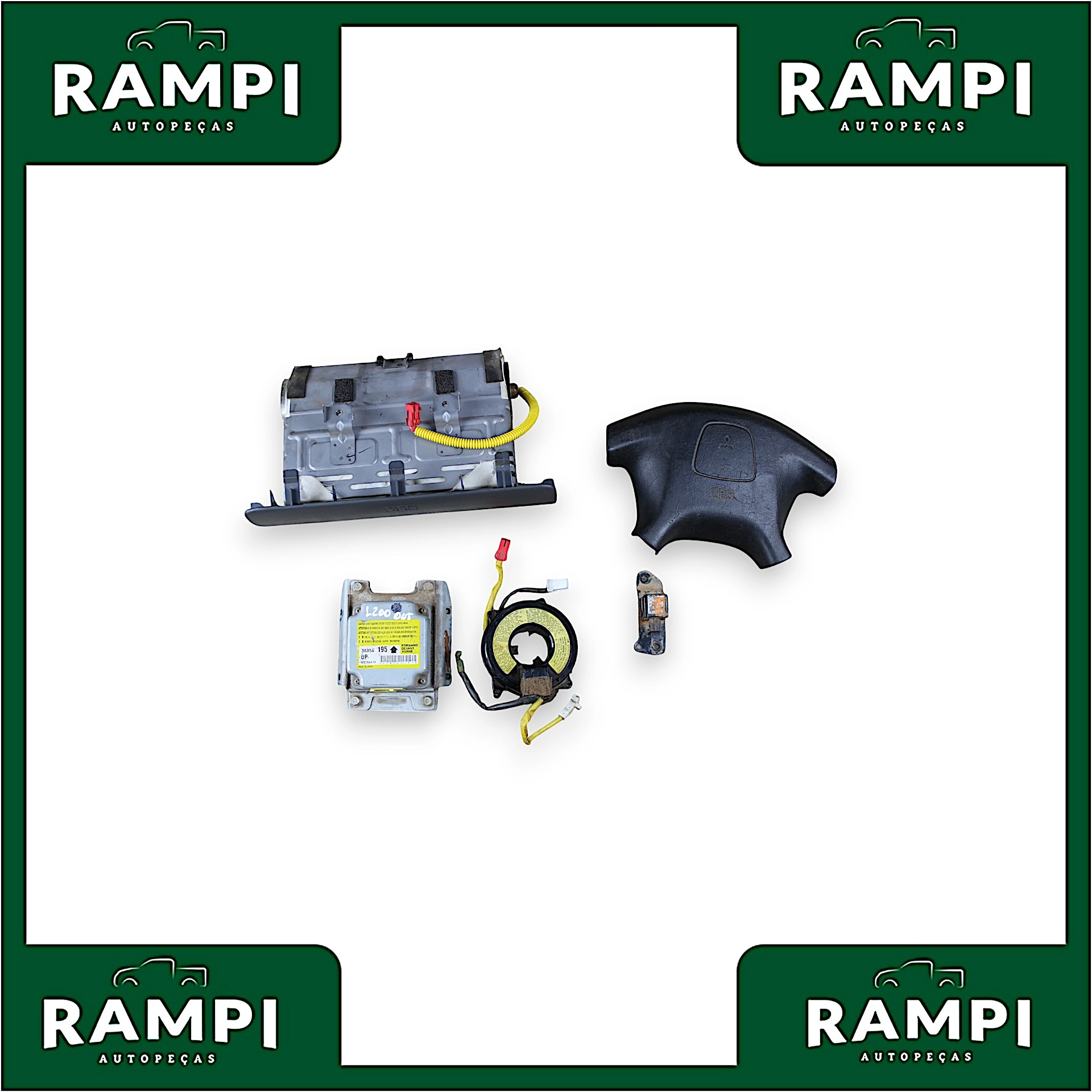 Kit Airbag Com Bolsa Mitsubishi L200 Outdoor 8635a (Sem capa do painel)
