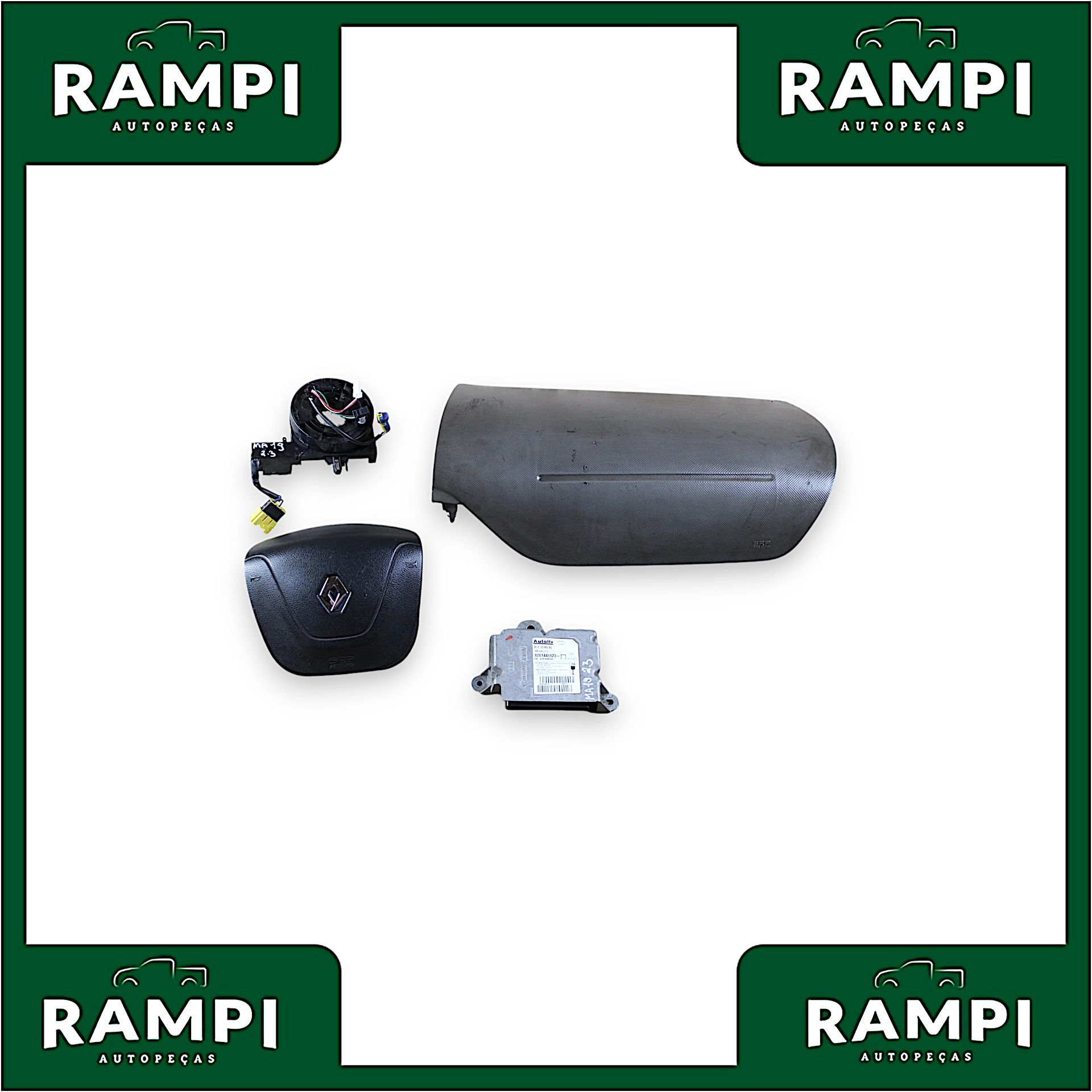 Kit Airbag Com Bolsa Renault Master 2019 2.3 8201448823 (Sem capa do painel)