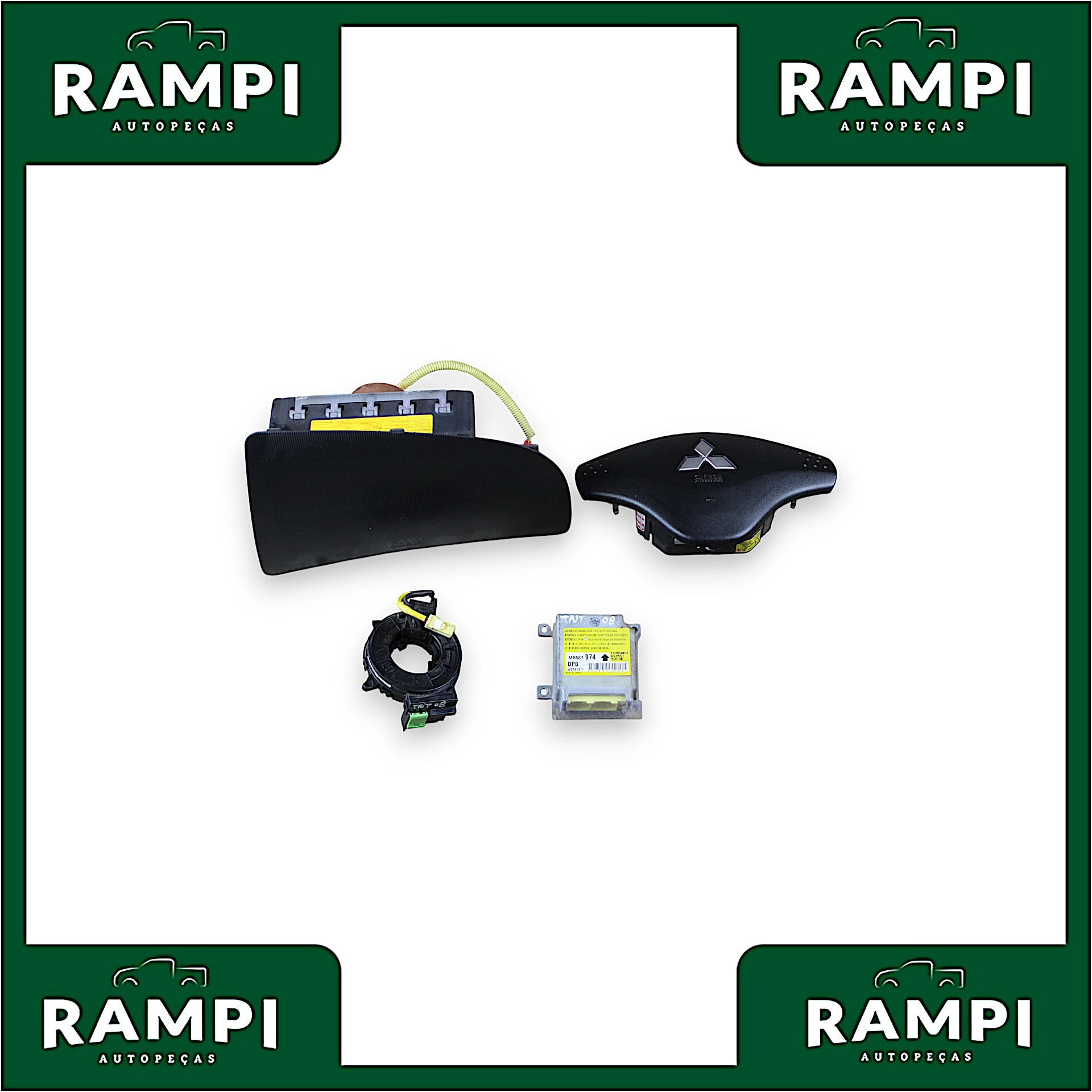 Kit Airbag Mitsubishi L200 Triton 2008 mr587974 (Sem capa do painel)