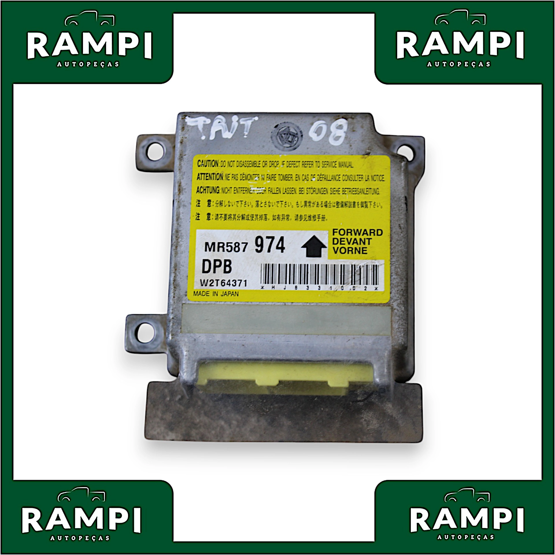 Kit Airbag Mitsubishi L200 Triton 2008 mr587974 (Sem capa do painel)