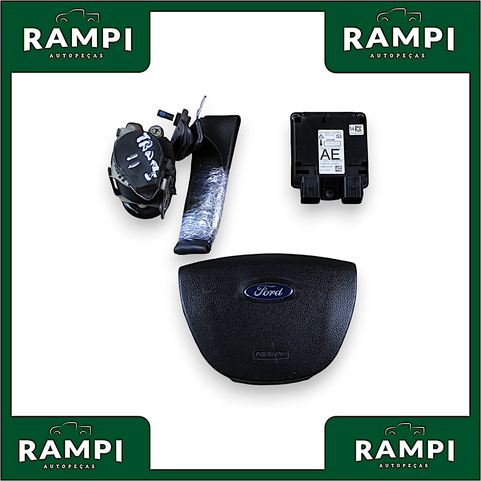 Kit Airbag Com Bolsa Ford Transit 2011 6c1t14b056ae