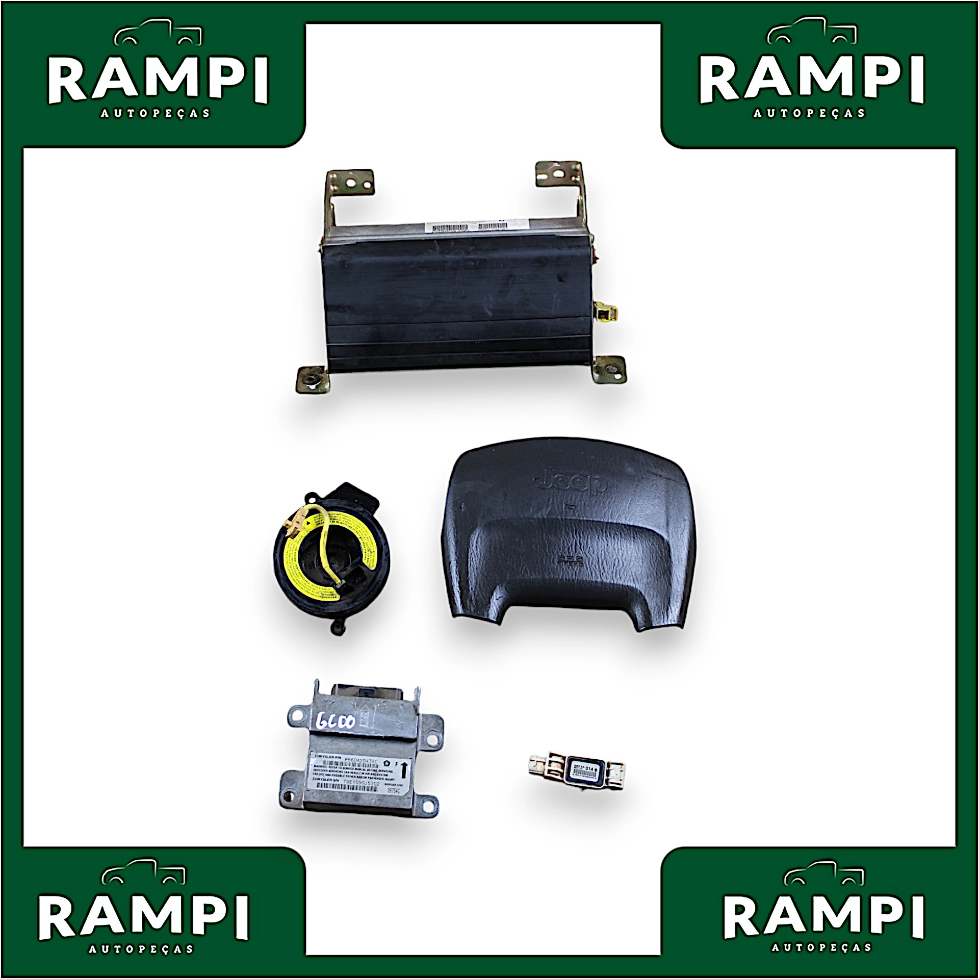 Kit Airbag Com Bolsa Jeep Grand Cherokee 2000 p56042047ac