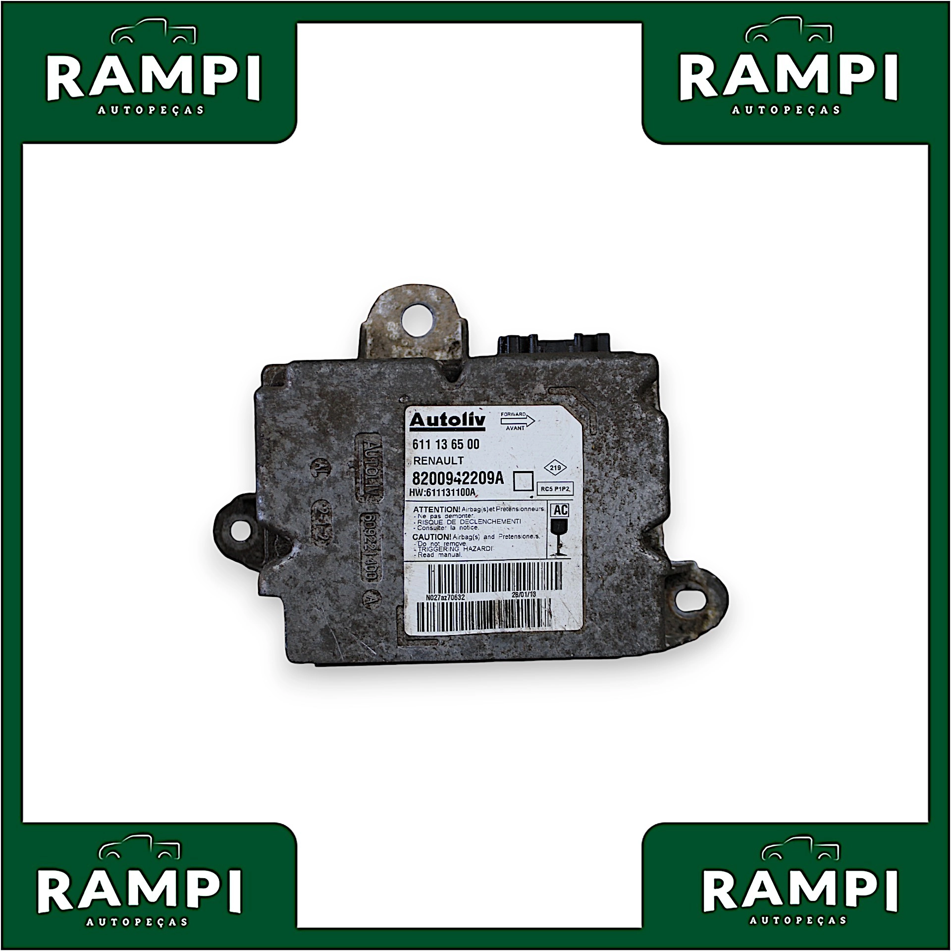 Kit Airbag Com Bolsa Renault Master 2012 611131100a