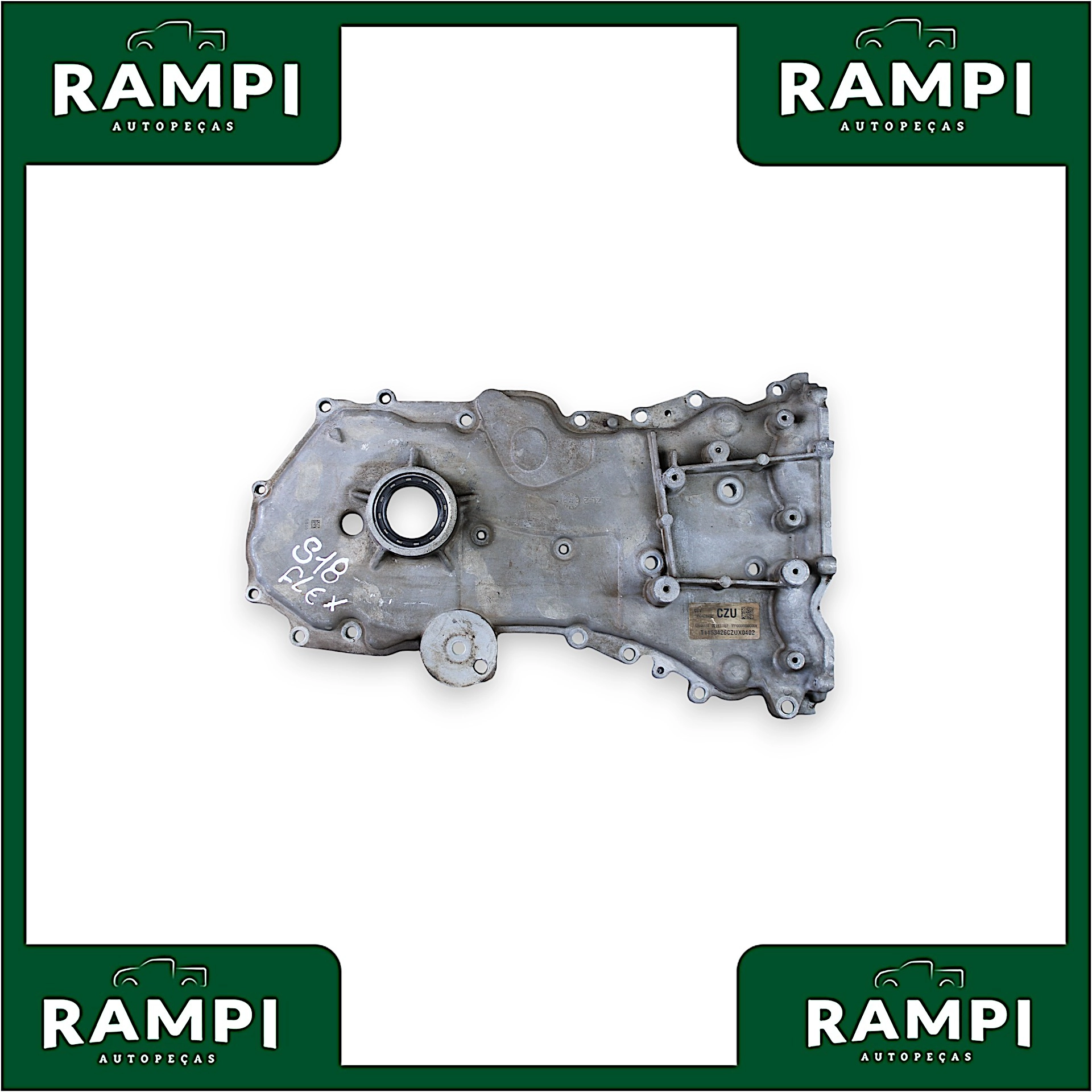Flange Tampa do Motor GM S10 2018 2.5 Flex