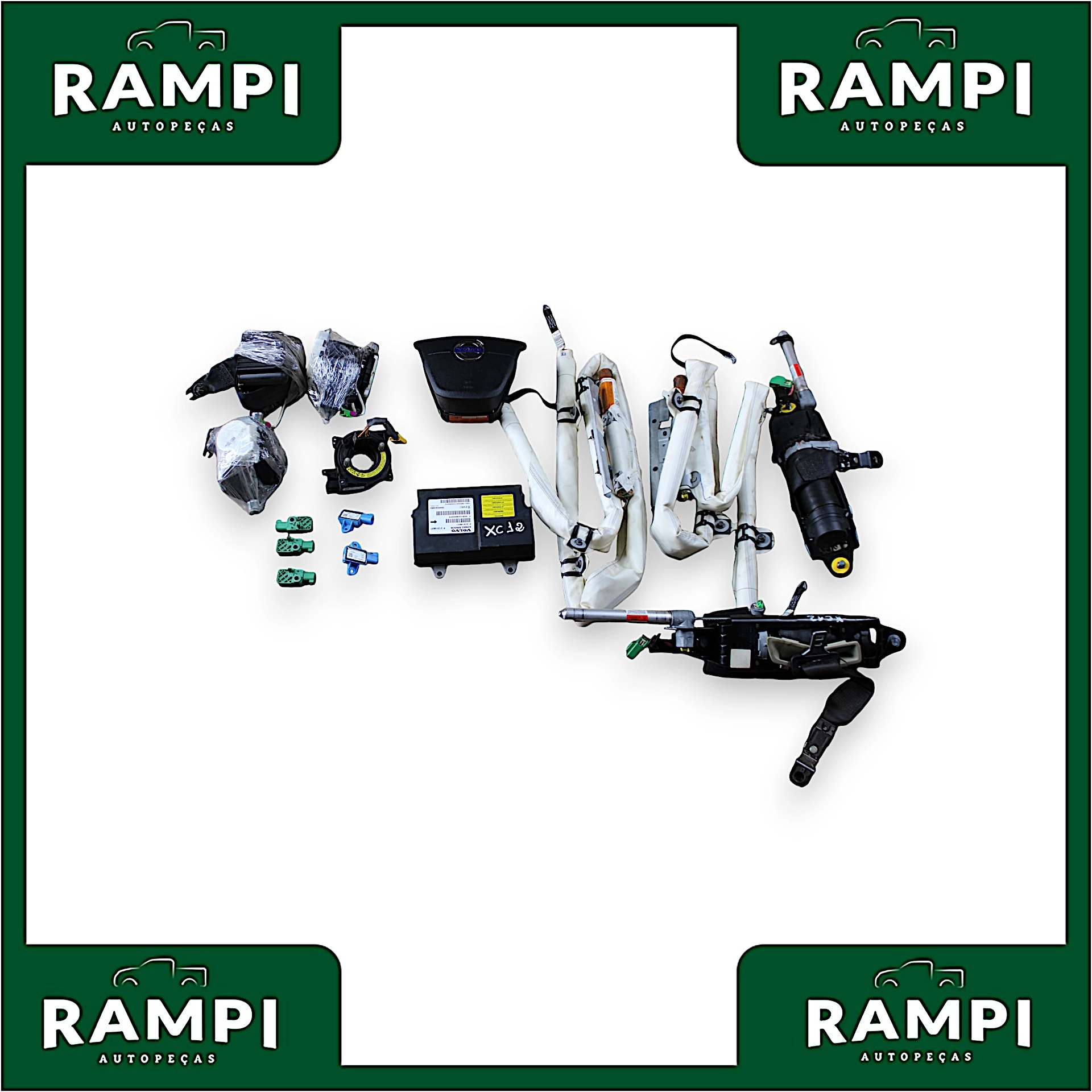 Kit Airbag Com Bolsa Volvo Xc 60 2012 p31313827 (Sem capa do painel)
