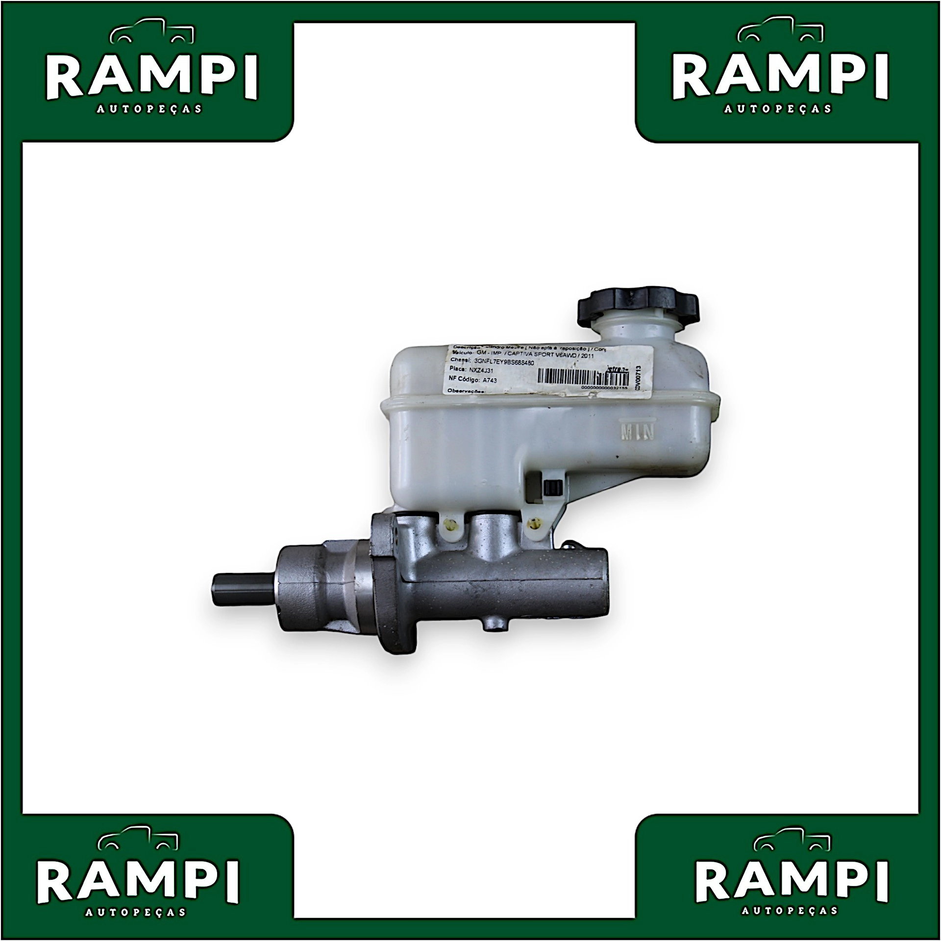 Cilindro Mestre Do Freio GM Captiva 2011 V6 