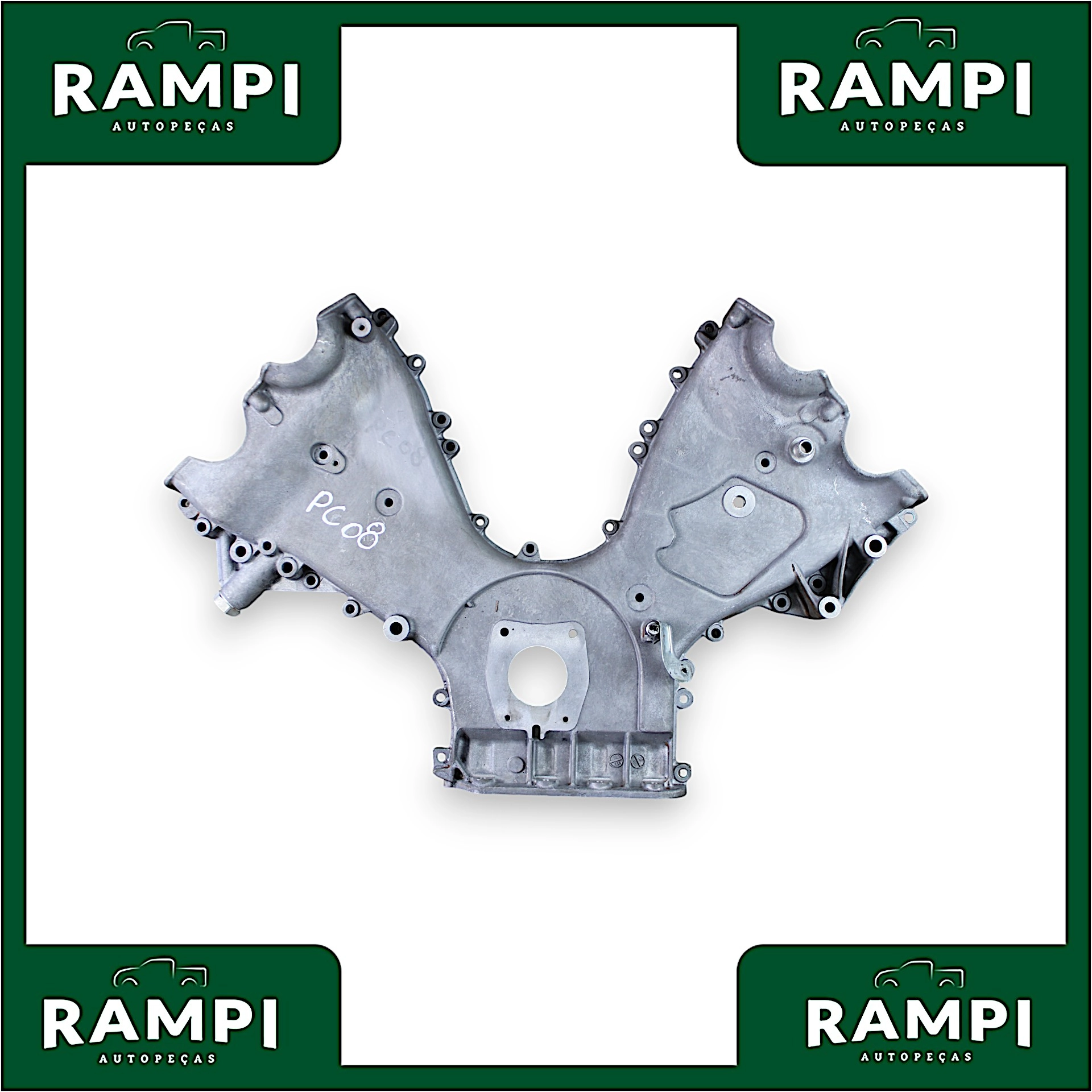Flange Tampa do Motor Porsche Cayenne 2008 4.8 9481011221r