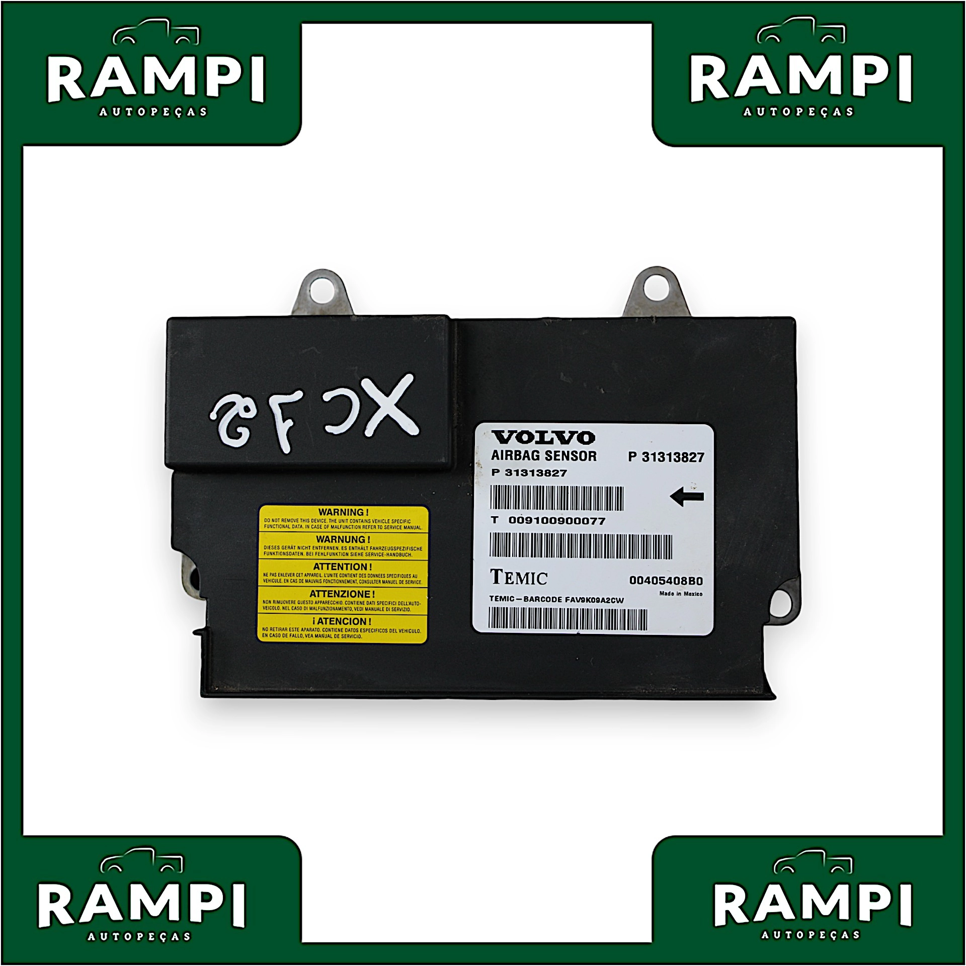Kit Airbag Com Bolsa Volvo Xc 60 2012 p31313827 (Sem capa do painel)