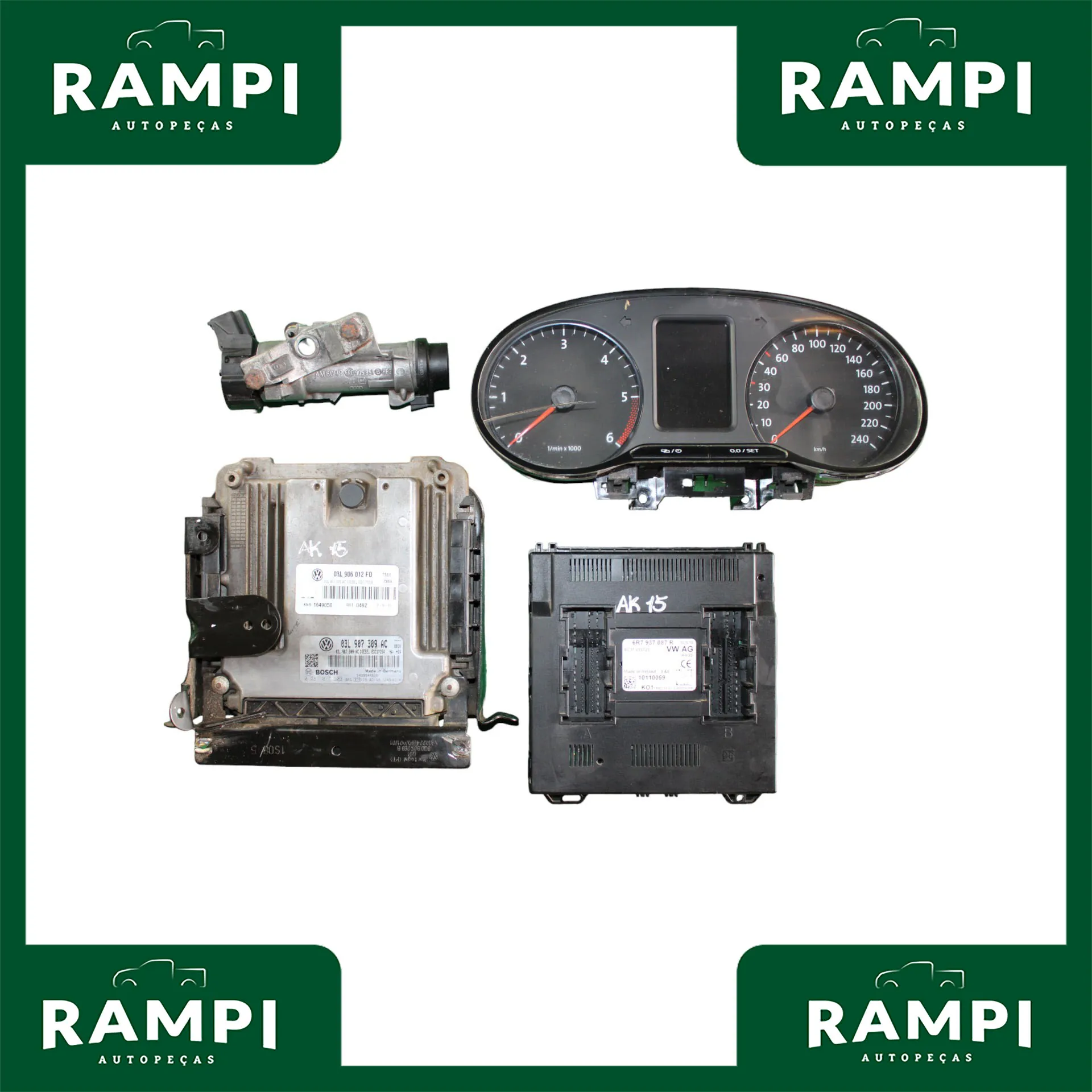 Kit De Injeção Amarok 2015 2.0 Diesel 03l906012fd 03l907309ac