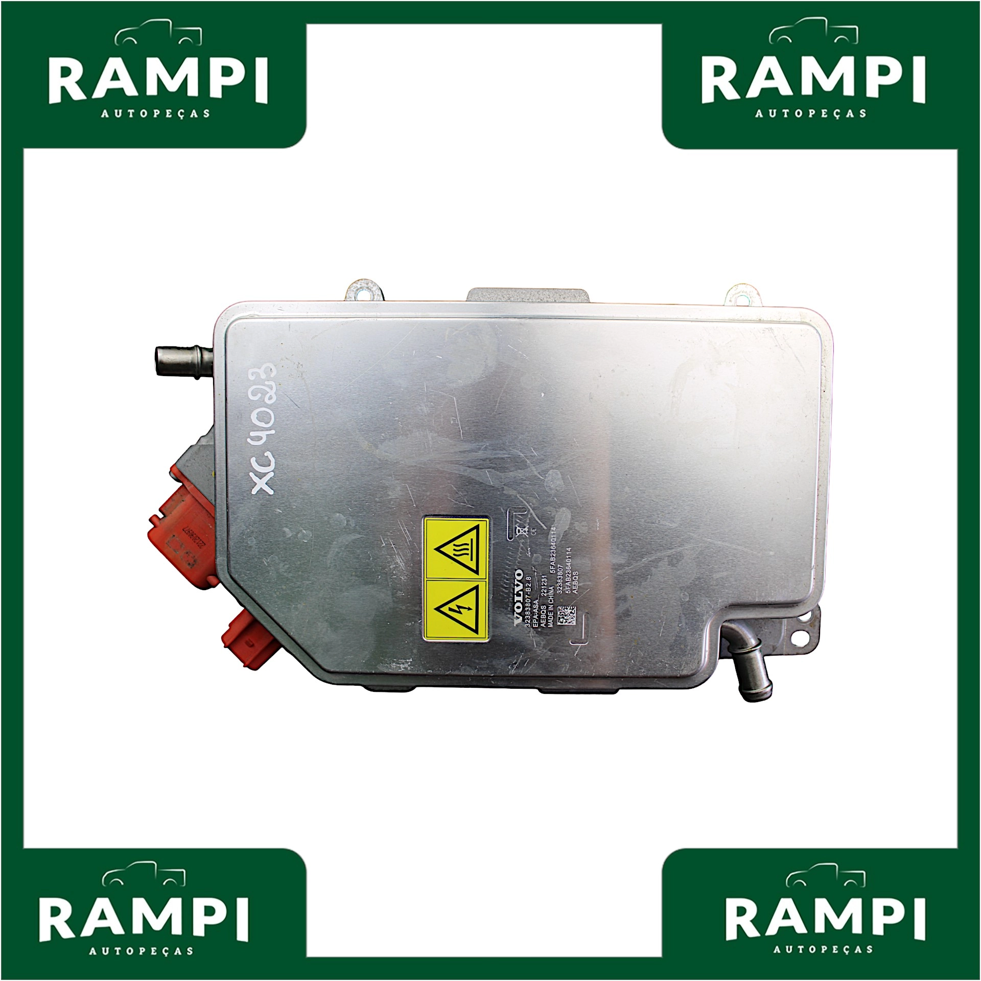 Carregador de bateria frontal módulo conversor inversor de energia Volvo XC40 2023 32383807
