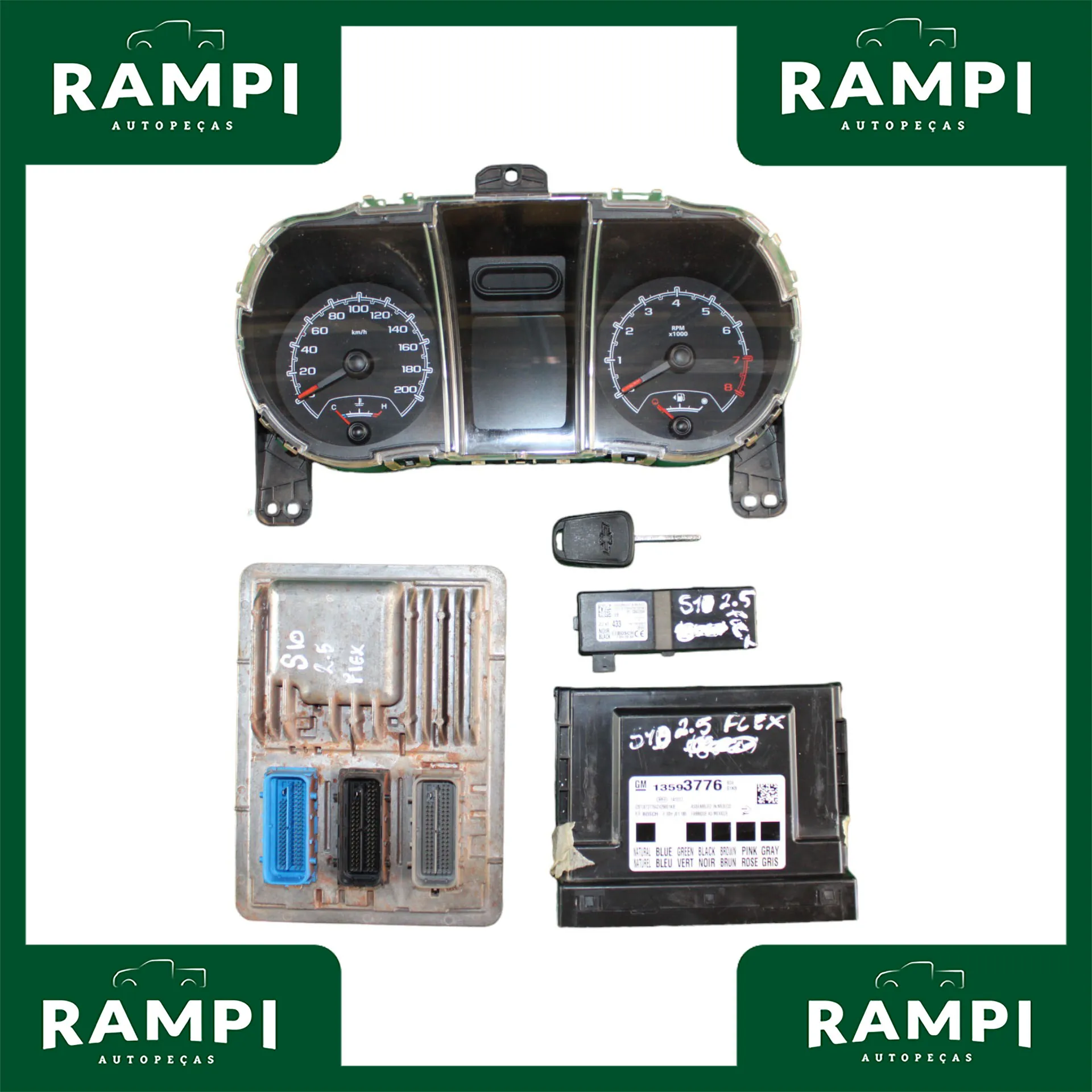 Kit De Injeção S10 2015 2.5 Flex 12664512 13593776