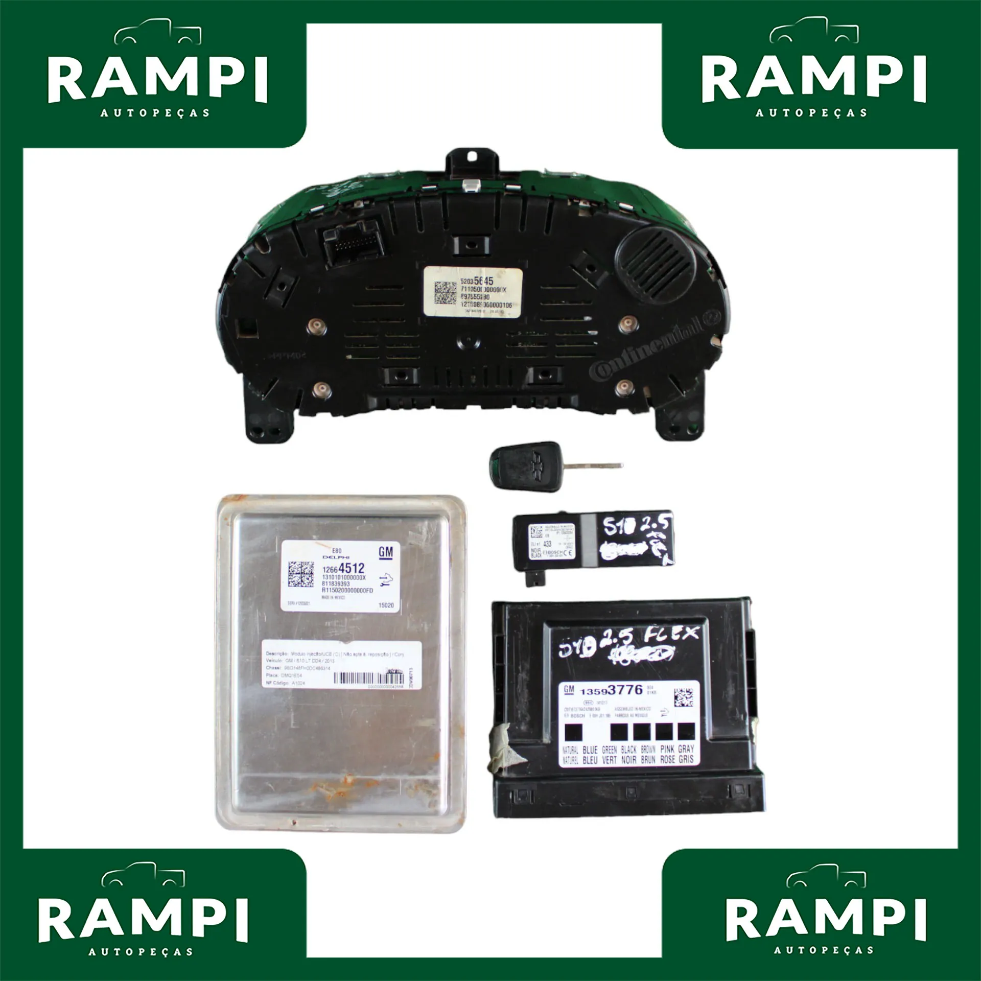 Kit De Injeção S10 2015 2.5 Flex 12664512 13593776