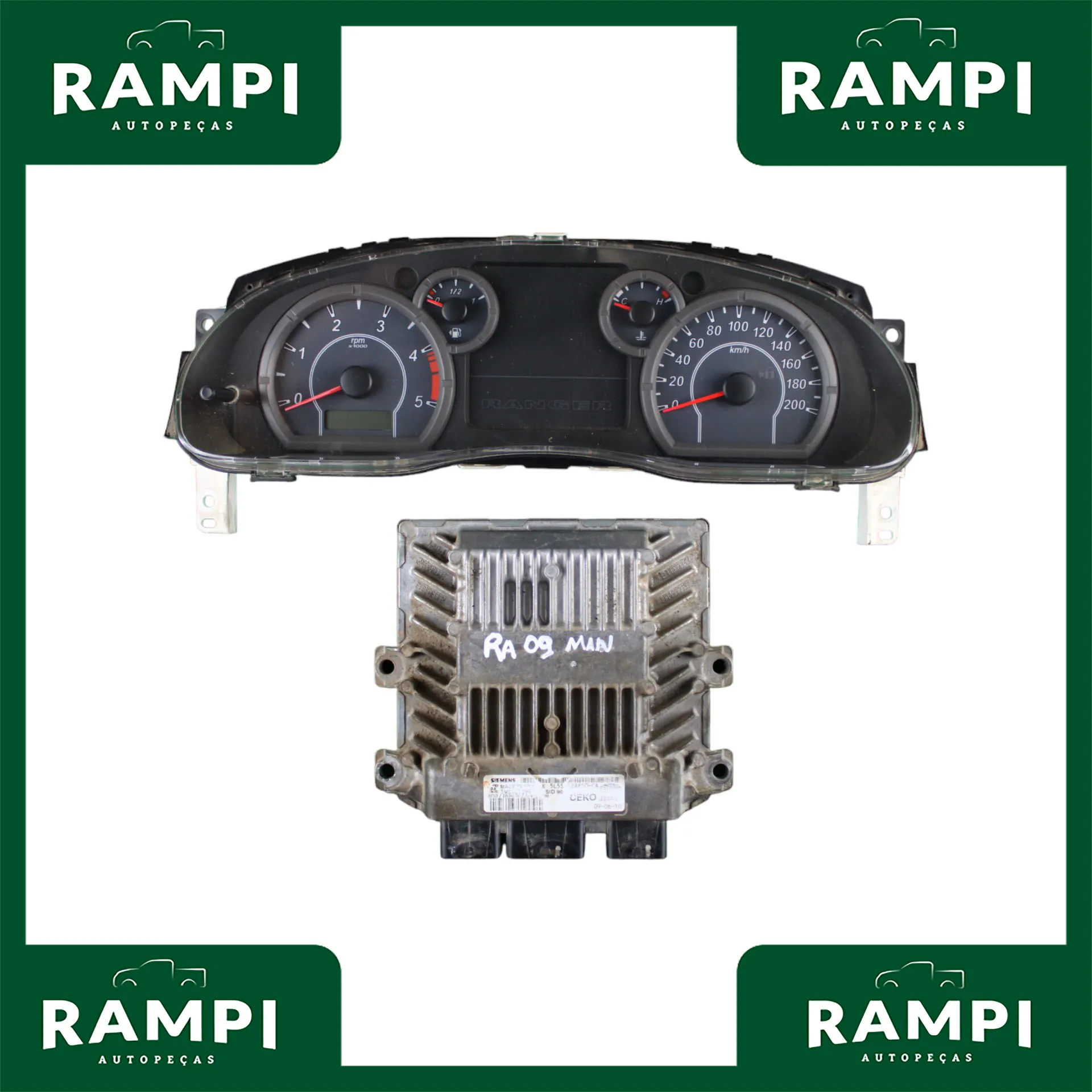 Kit De Injeção Ranger 2009 3.0 5l5512a650ca (Com chave)