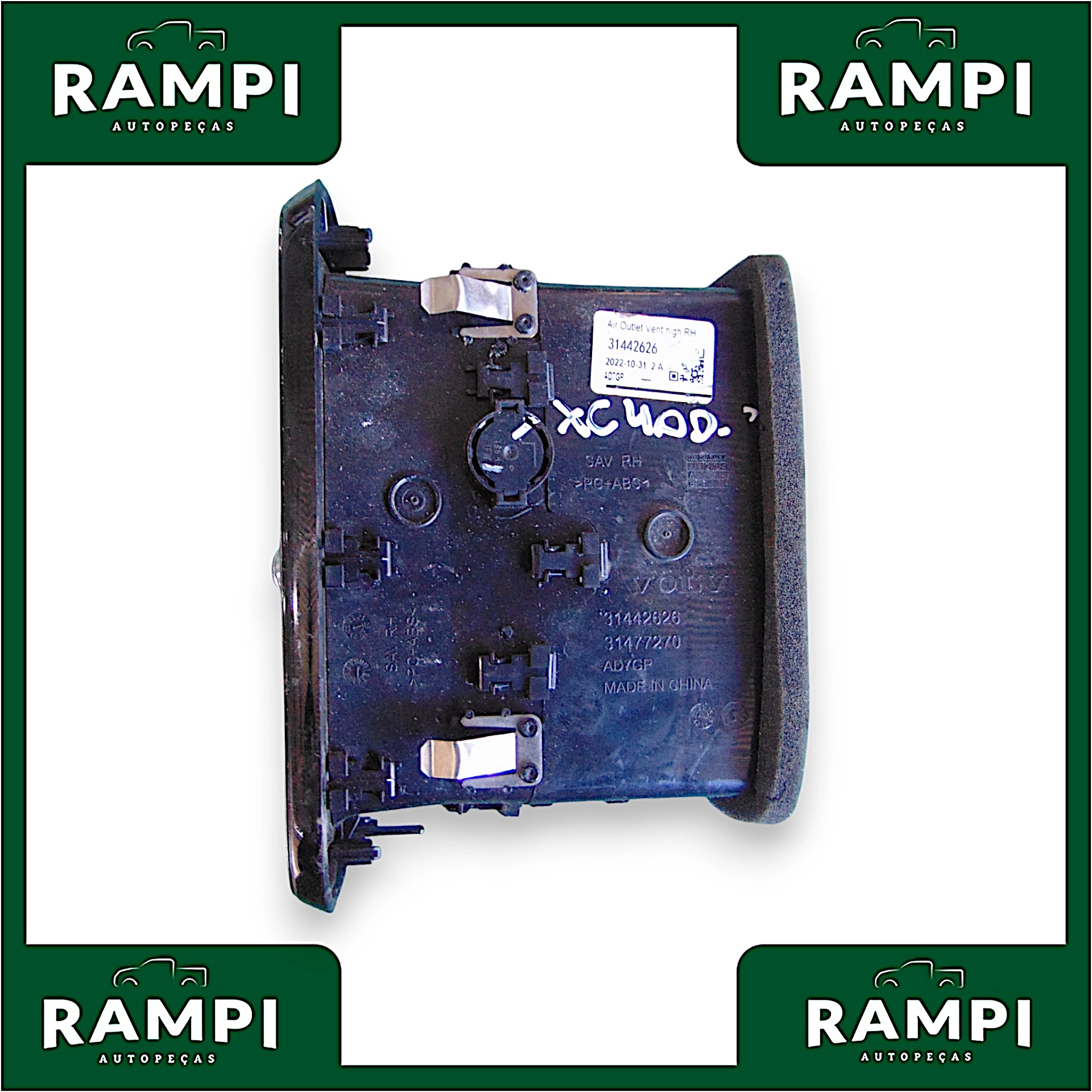 Difusor Saida Ar Esquerda Volvo XC40 2023 31442626 