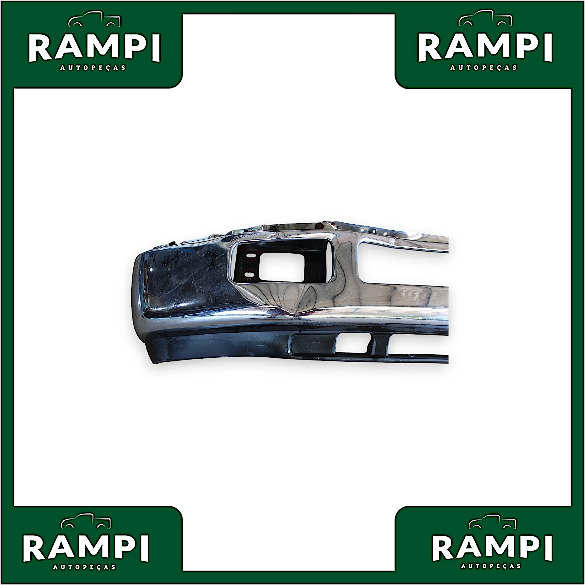 Parachoque Dianteiro Ford F250 Cromado (Com Detalhes) 