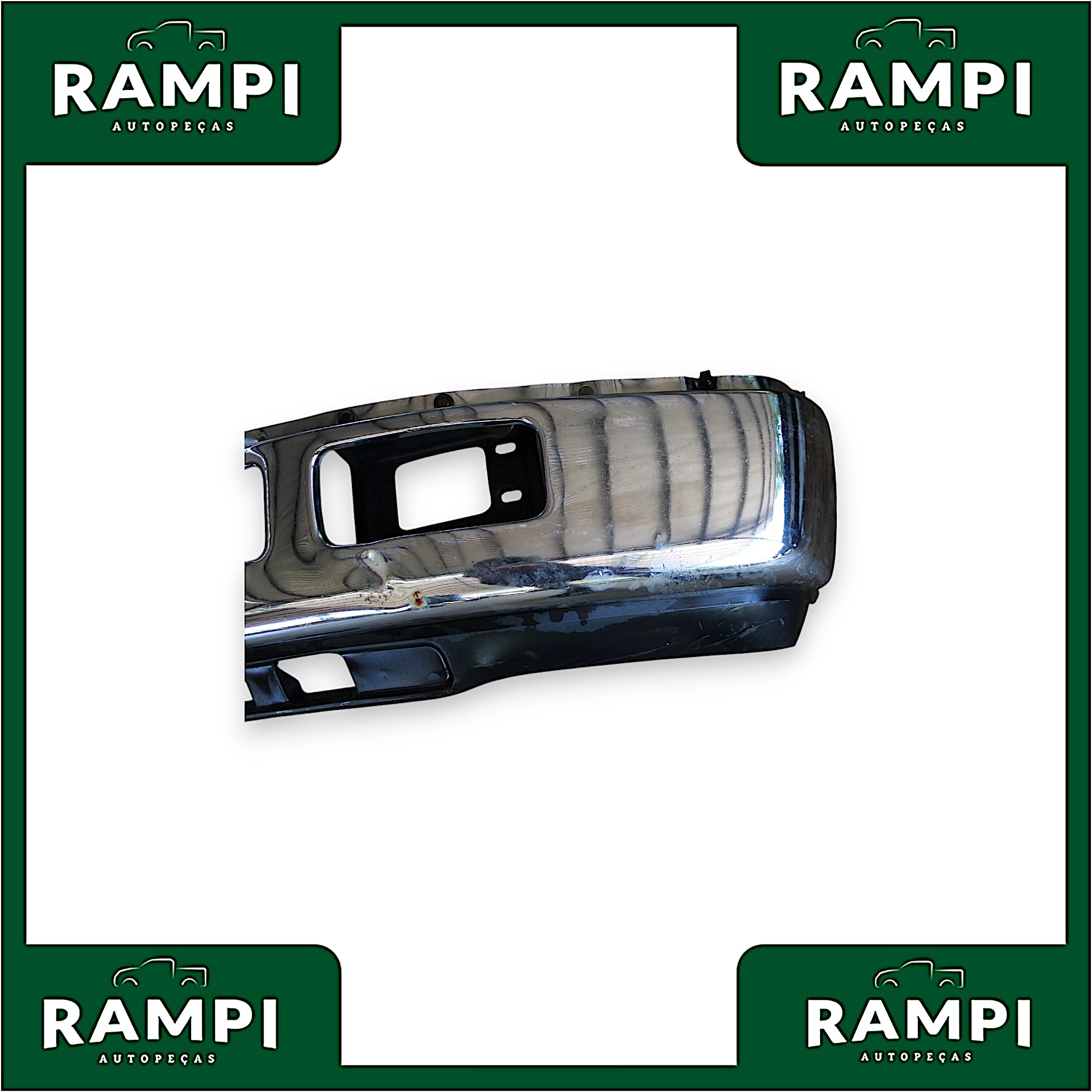 Parachoque Dianteiro Ford F250 Cromado (Com Detalhes) 