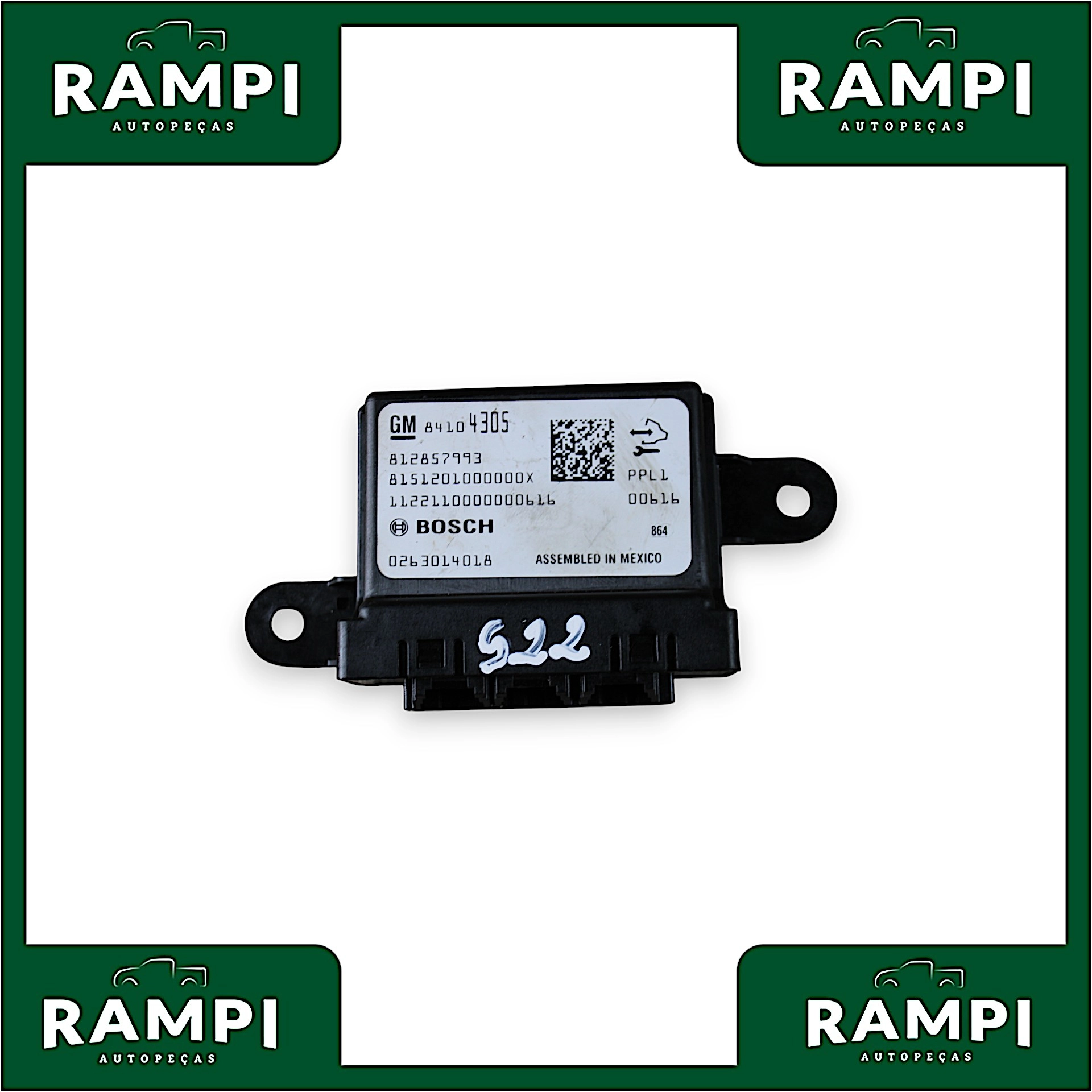 Módulo Sensor Estacionamento S10 2022 2.8 Diesel 84104305