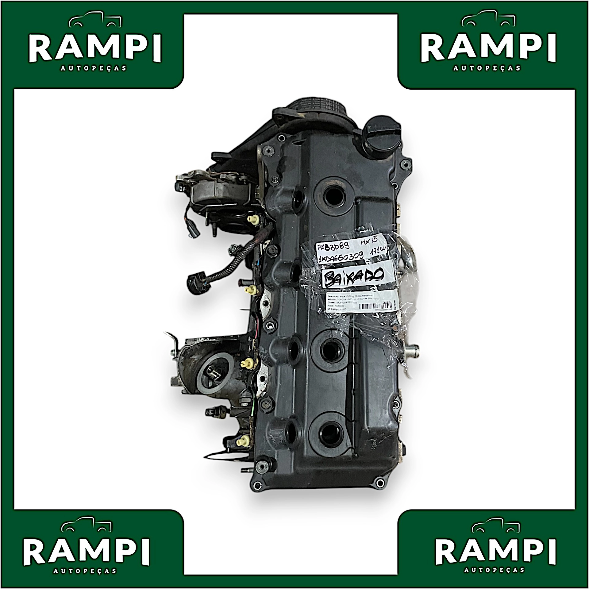 Motor Parcial Toyota Hilux 2015 3.0 171cv