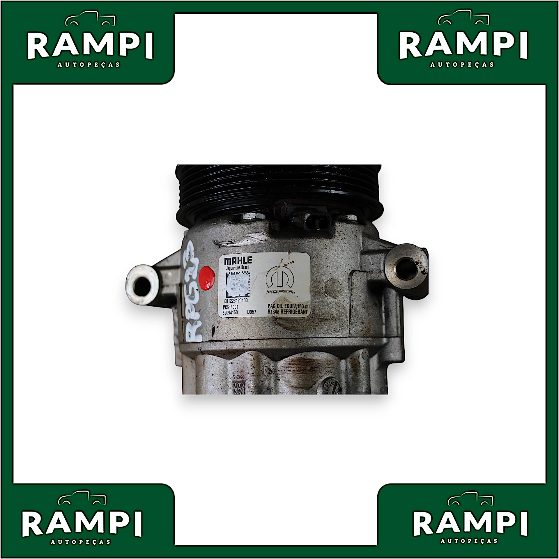 Compressor Ar Condicionado Ram Rampage 2023 pc614001 52094150