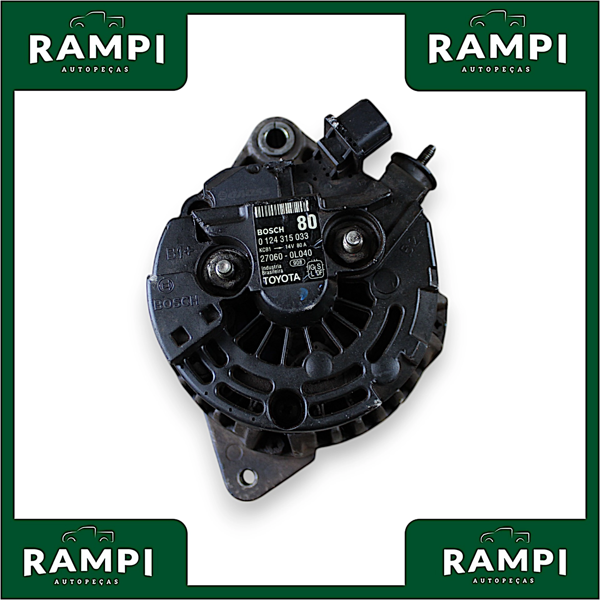 Alternador Toyota Hilux 2014 3.0 0124315033