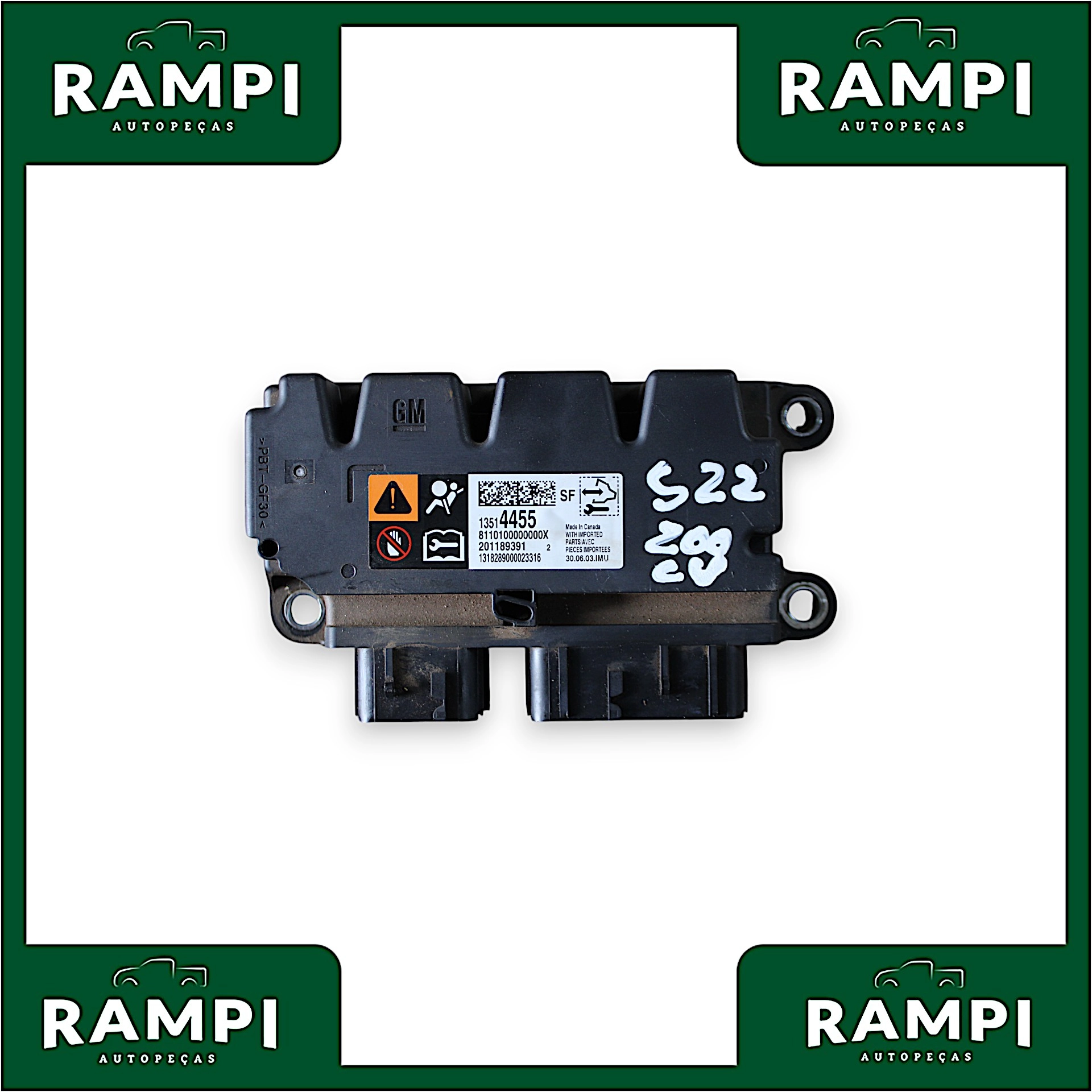 Kit Airbag Com Bolsa GM S10 2022 200cv 13514455