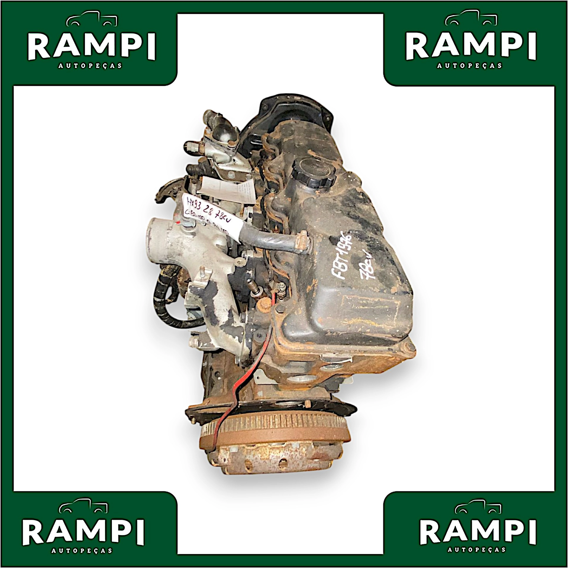 Motor Parcial Toyota Hilux 1998 2.8 Aspirado 76cv