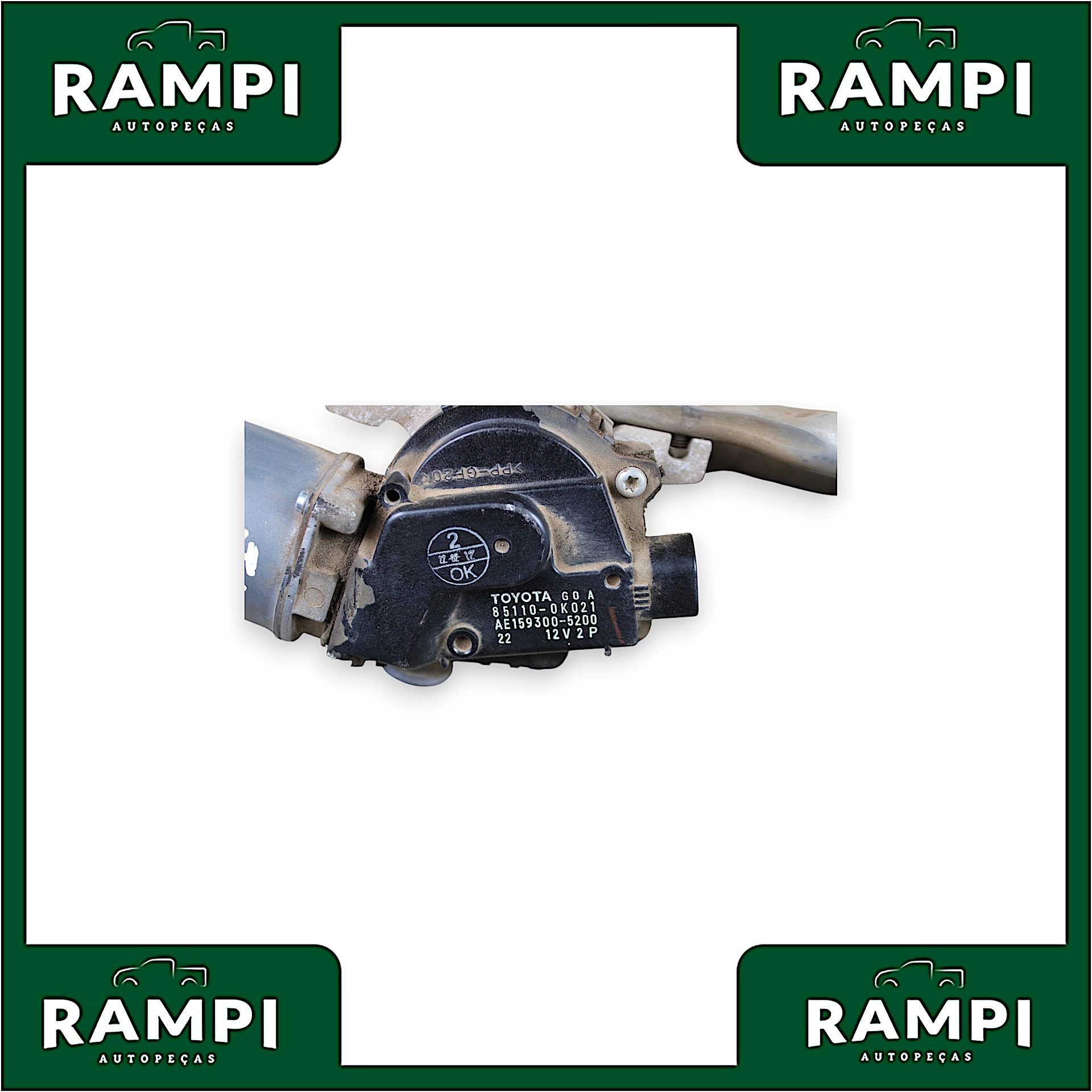 Motor Limpador Parabrisa Com Galhada Toyota Hilux 2014 851100k021