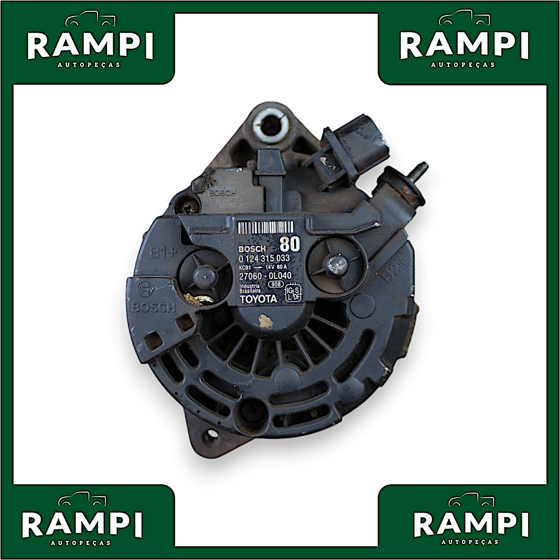Alternador Toyota Hilux 3.0 2012 0124315033