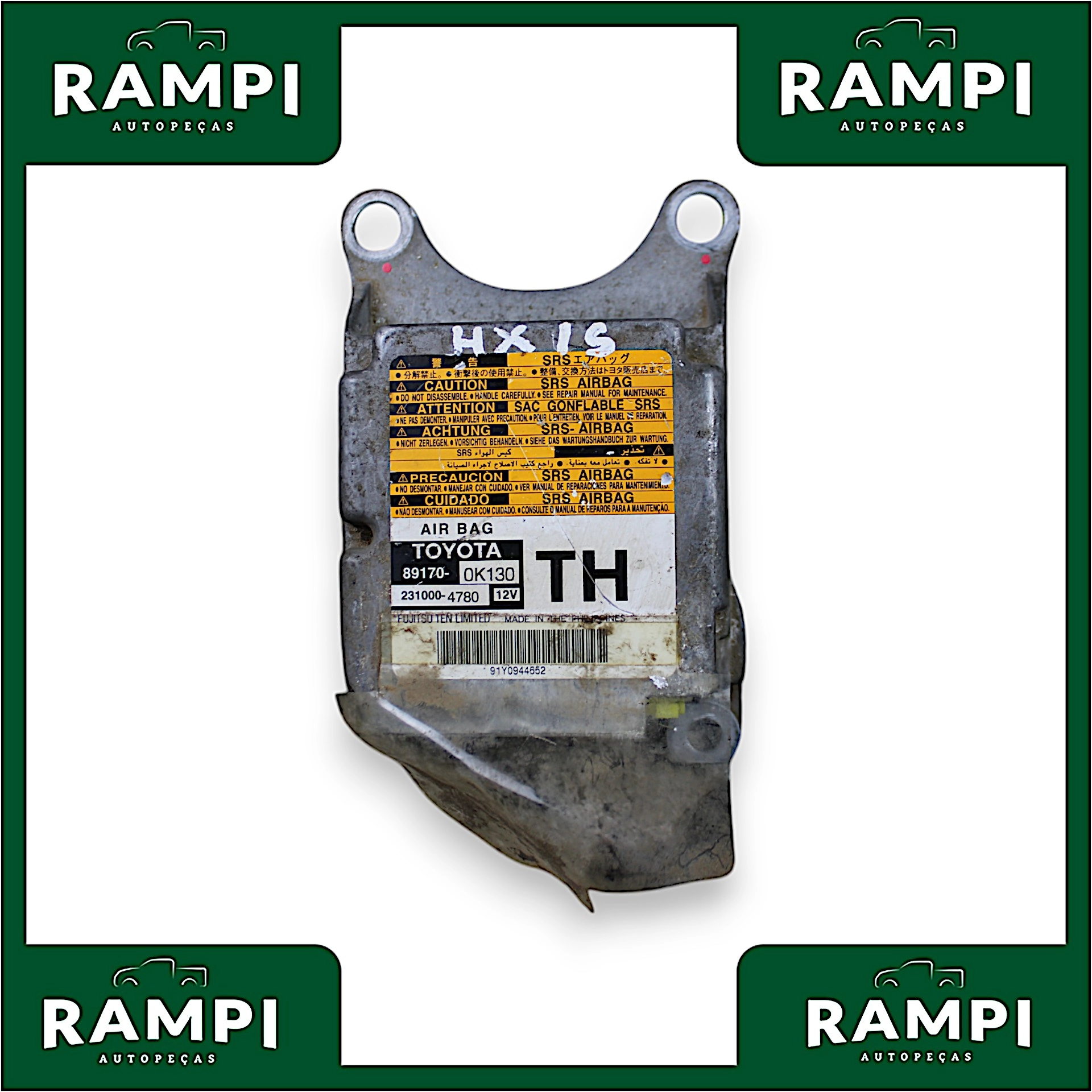 kit Airbag Com Bolsa Toyota Hilux 2015 891700k130