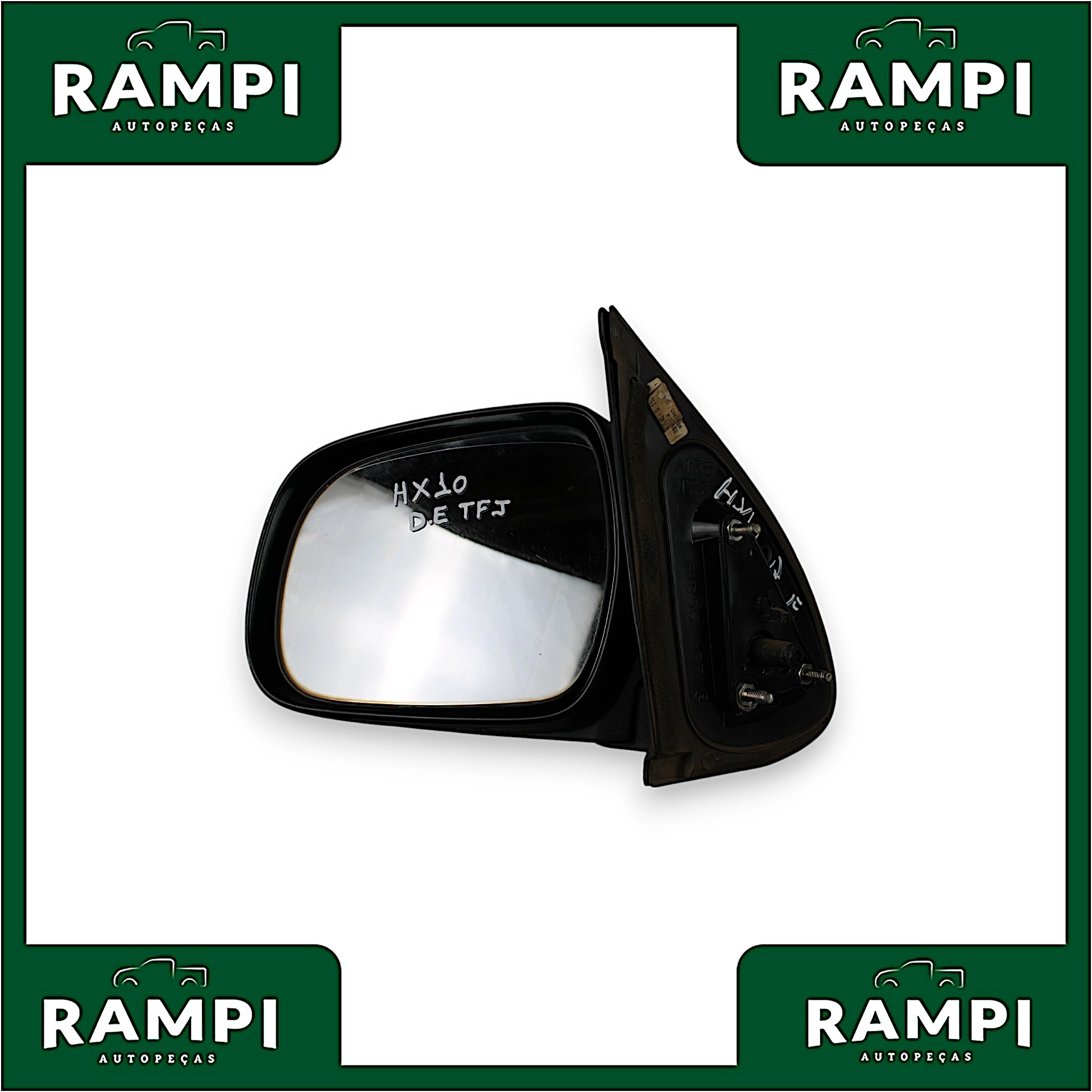 Espelho Retrovisor (Manual) Esquerdo Toyota Hilux 2010