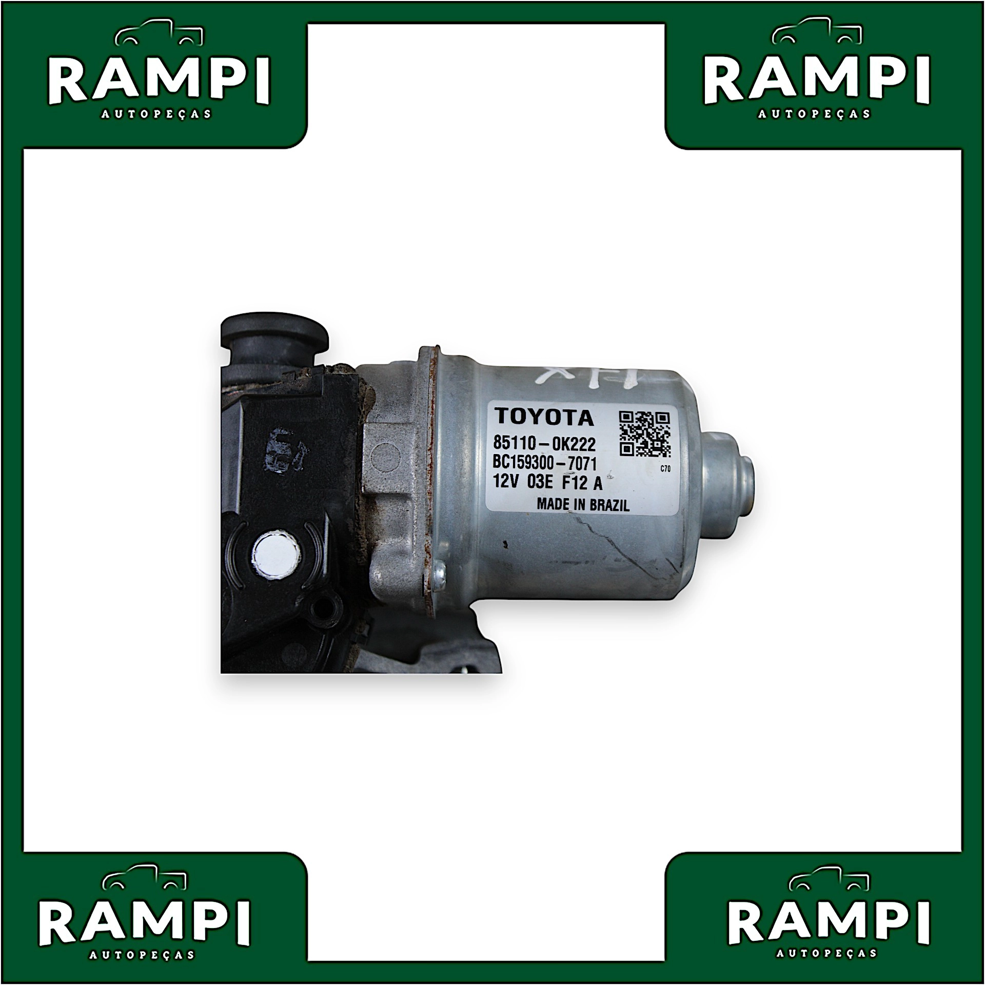 Galhada com motor Limpador Toyota Hilux 2020 851100k22