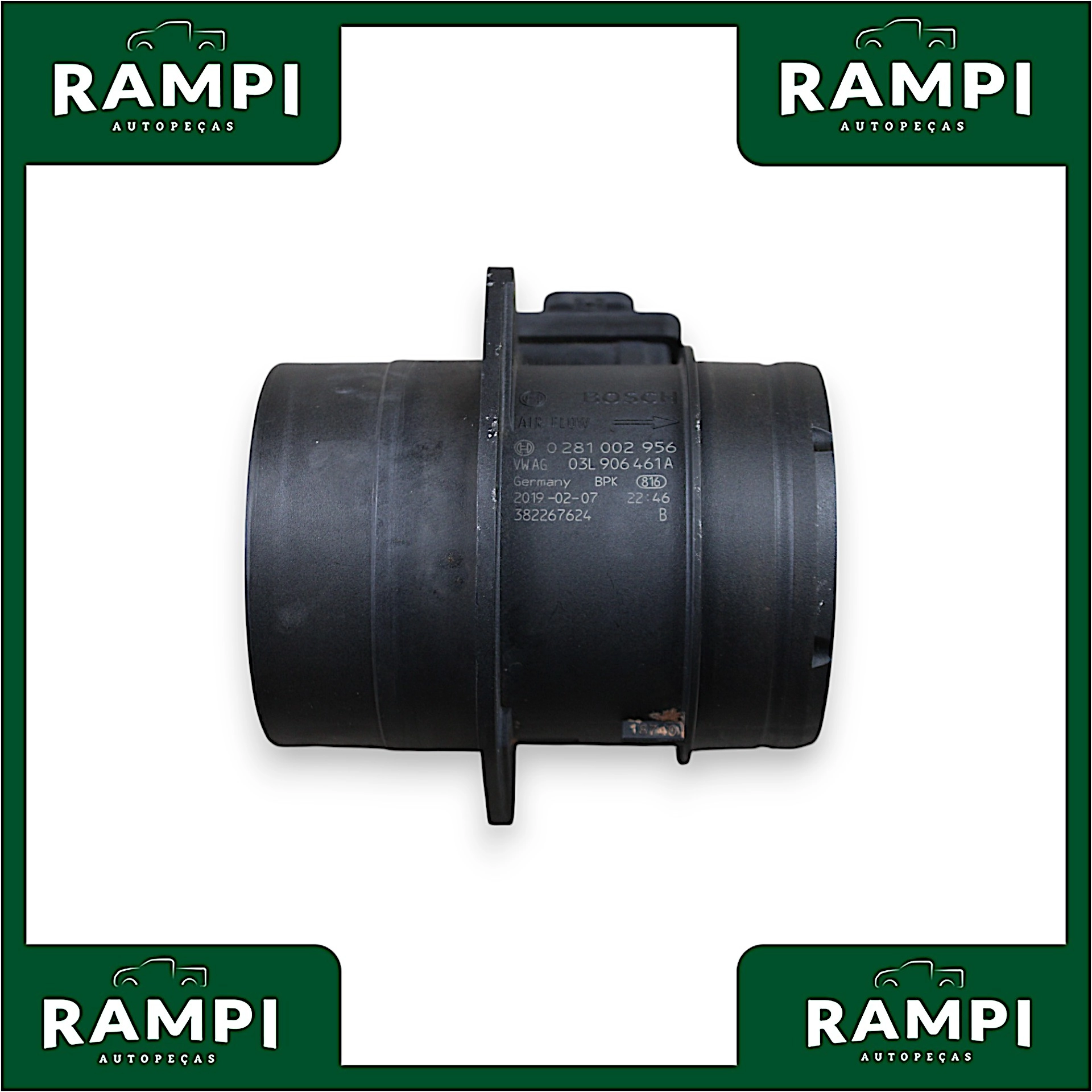 Sensor Fluxo Ar ORIGINAL Volkswagen Amarok 2019 0281002956