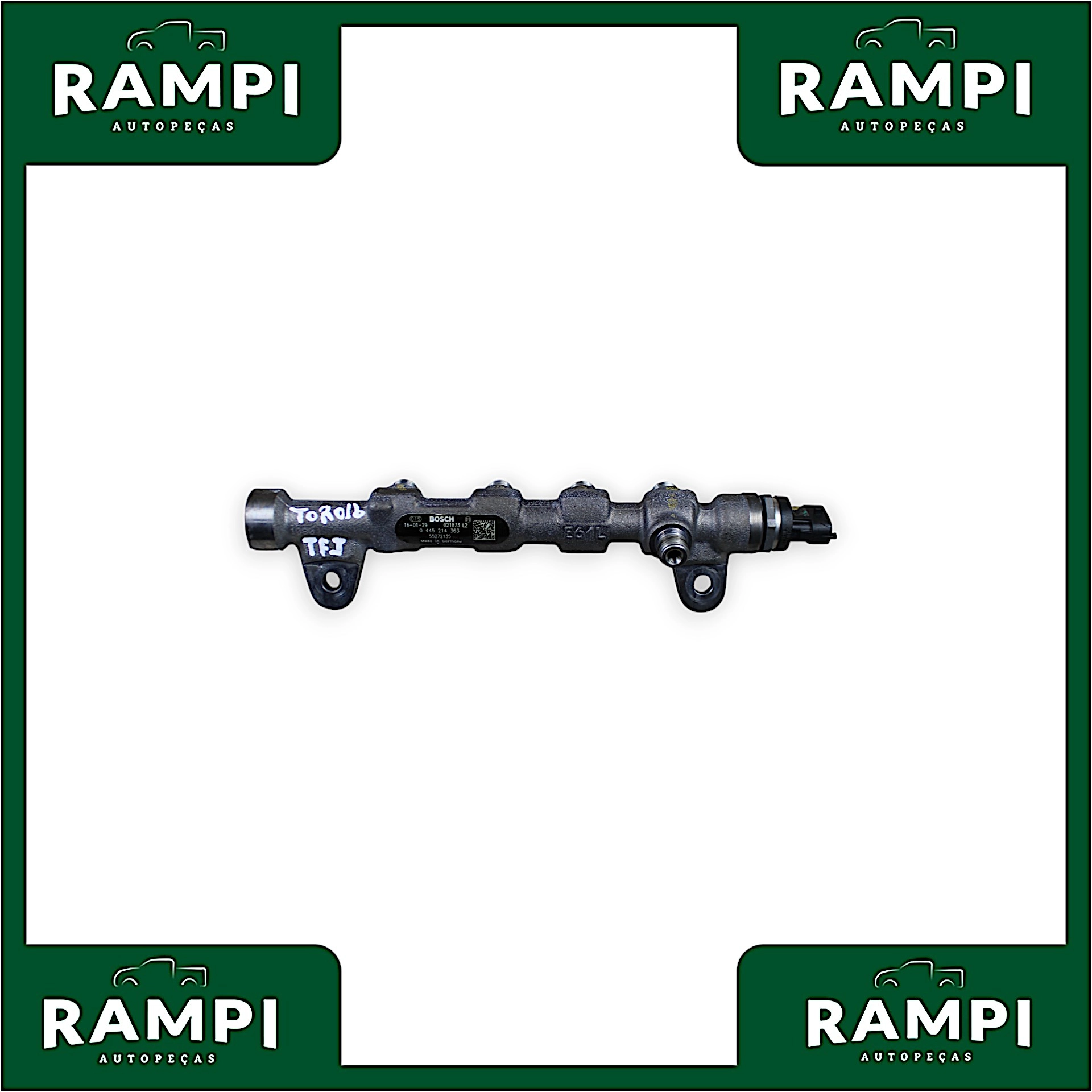 Flauta Bico Injetor Fiat Toro 2016 2.0 170cv 0445214363