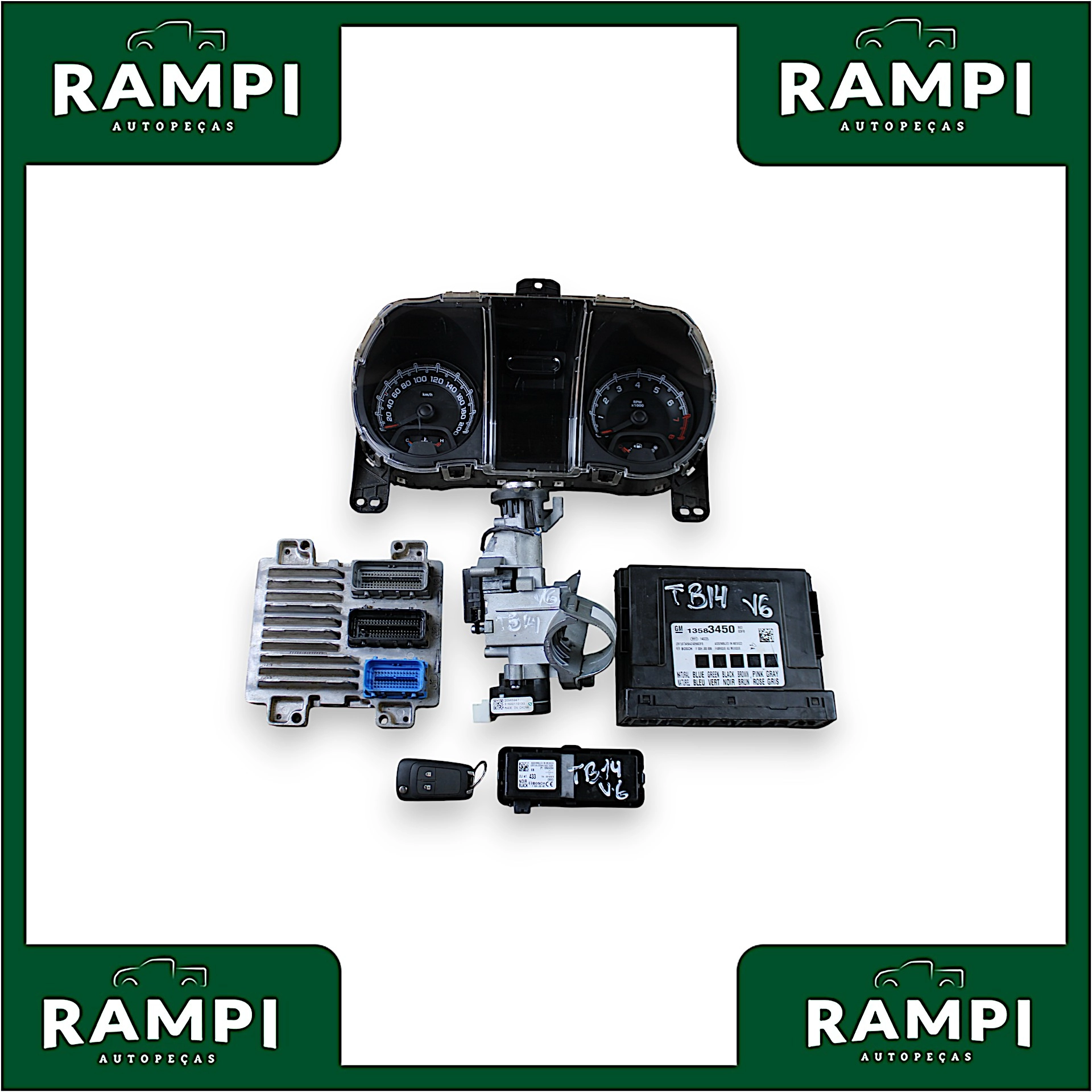 Kit Injeção (Com Chave) GM Trailblazer 2014 v6 3.6 13503204 13583450 