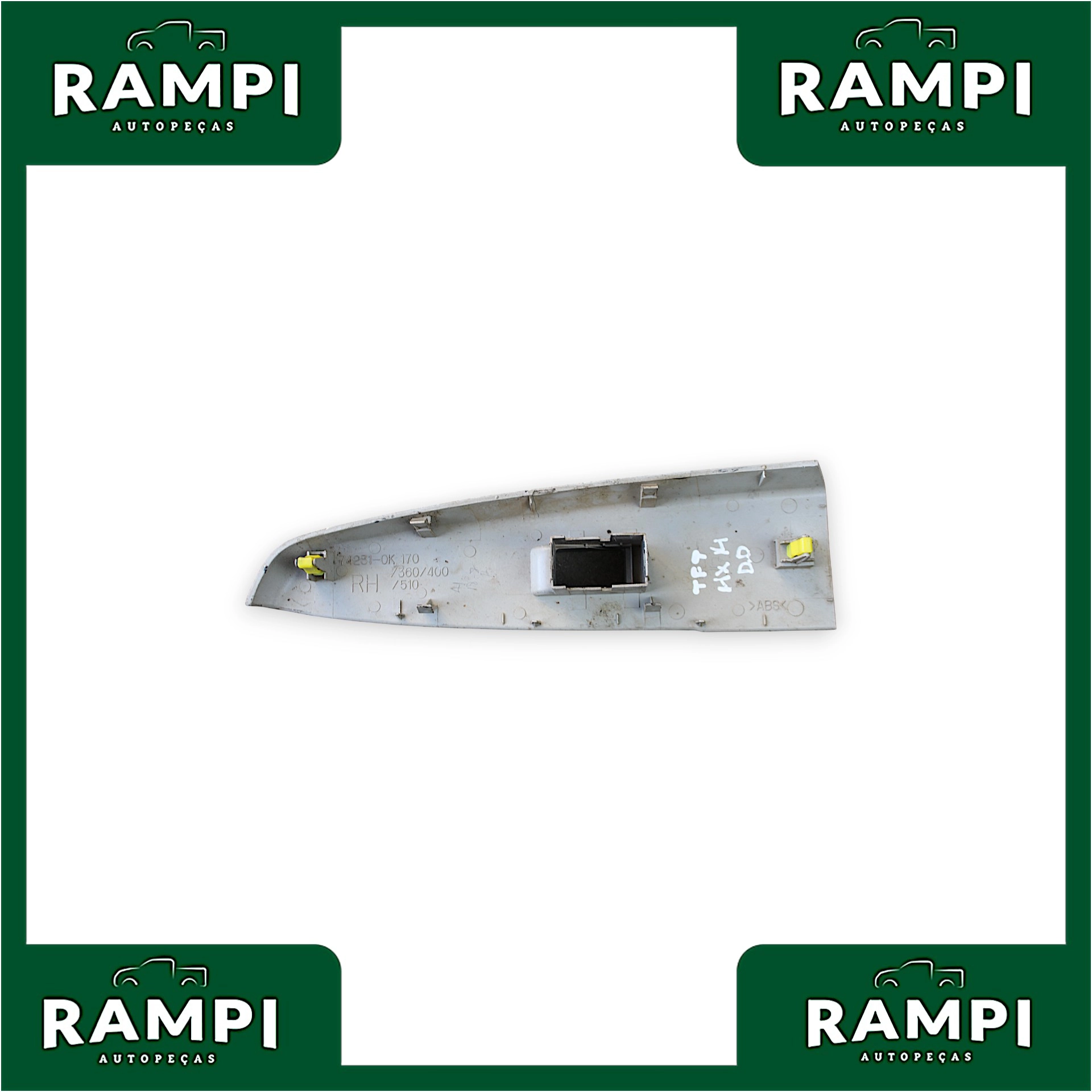 Moldura Comando Vidro Elétrico Dianteiro Direito Toyota hilux 2014 742310k170