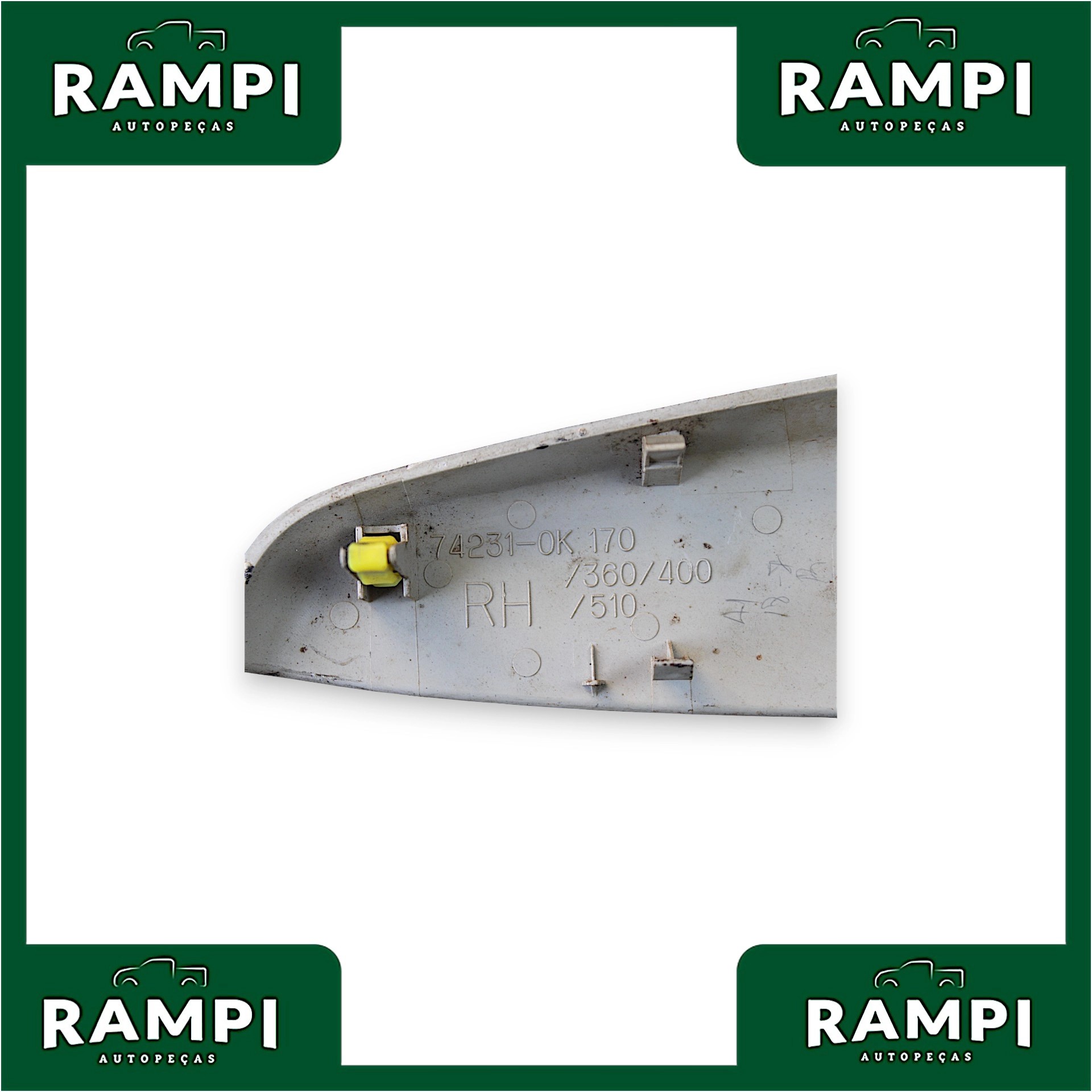 Moldura Comando Vidro Elétrico Dianteiro Direito Toyota hilux 2014 742310k170