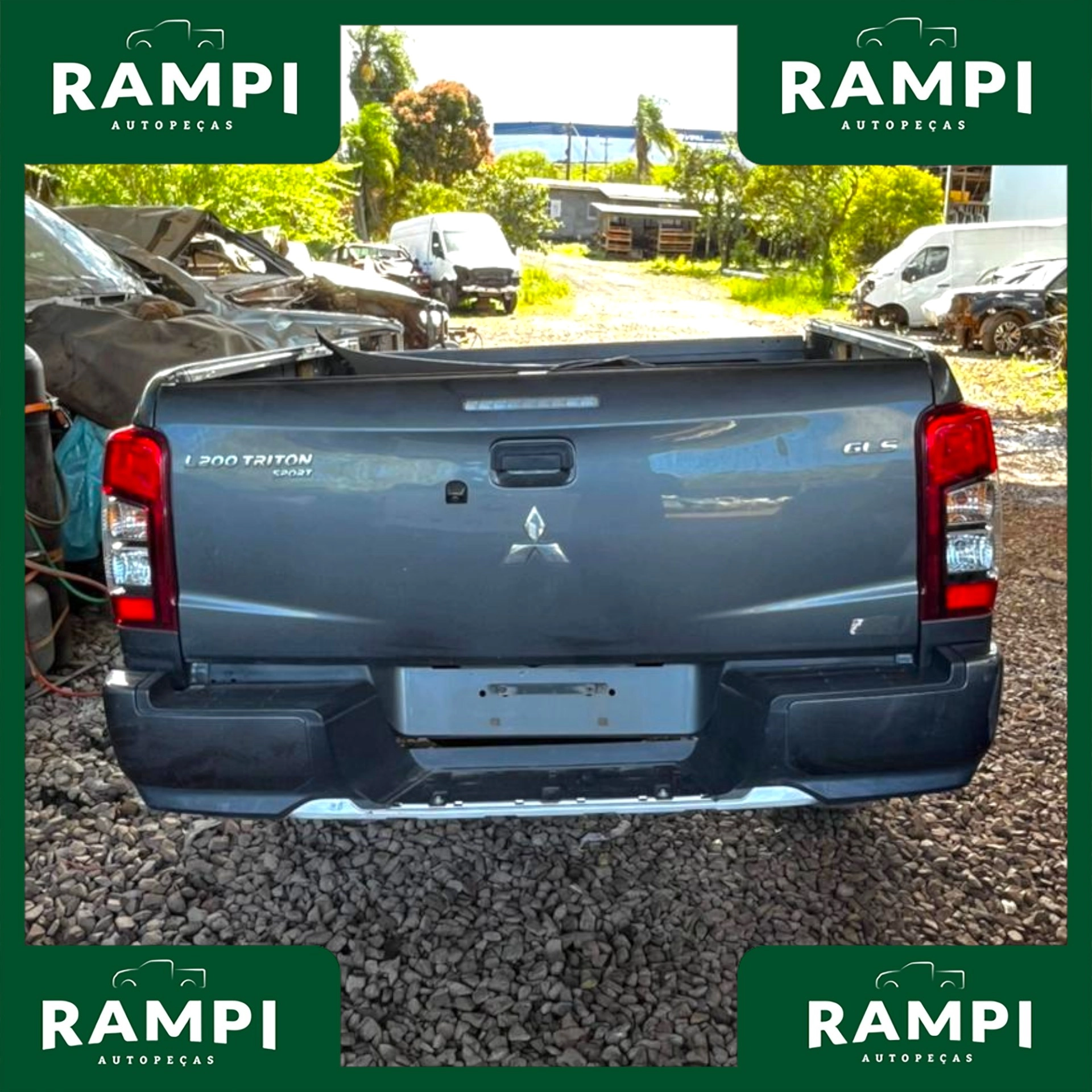 Parachoque Traseiro Mitsubishi New Triton 2024