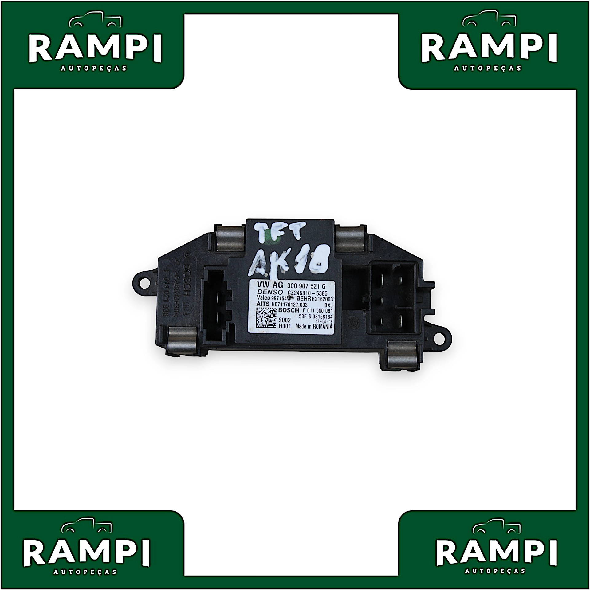 Resistencia Ar Condicionado Volkswagen Amarok 2018 2.0 3C0907521G
