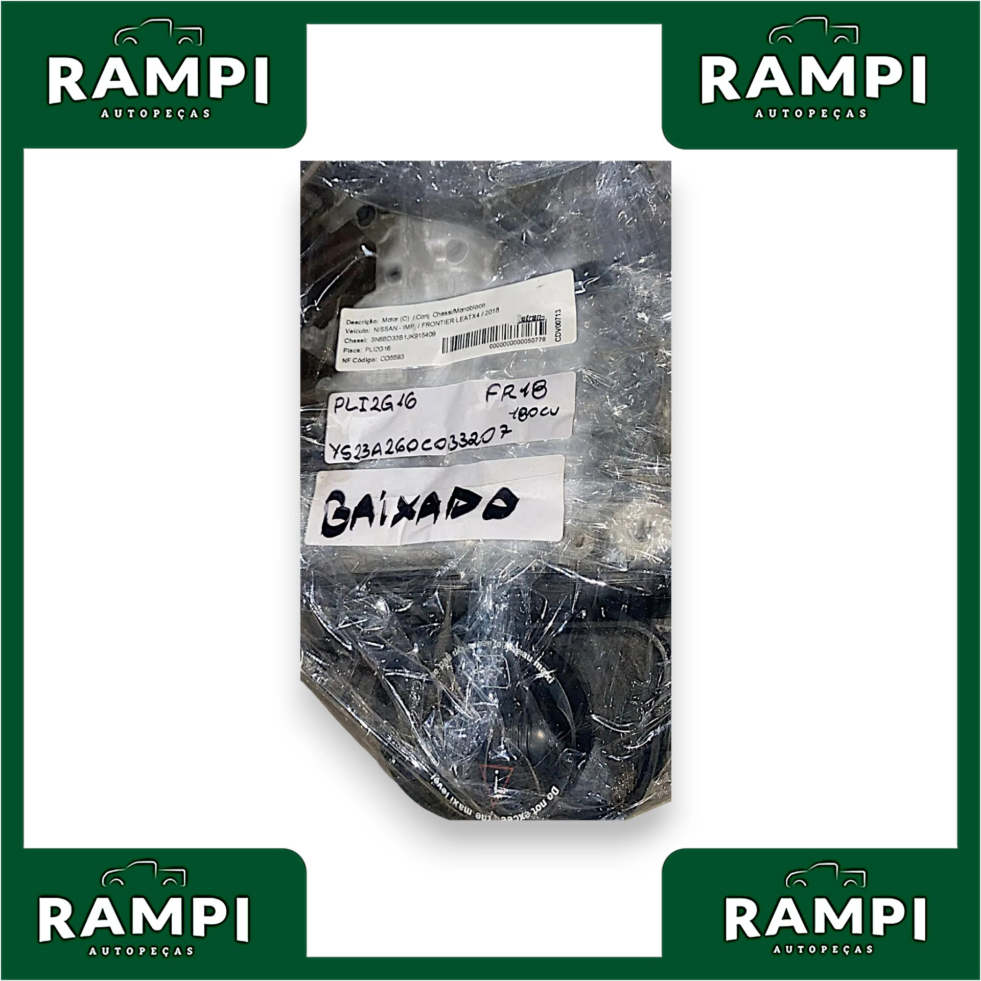 Motor Parcial Nissan Frontier 2.3 Biturbo 2018