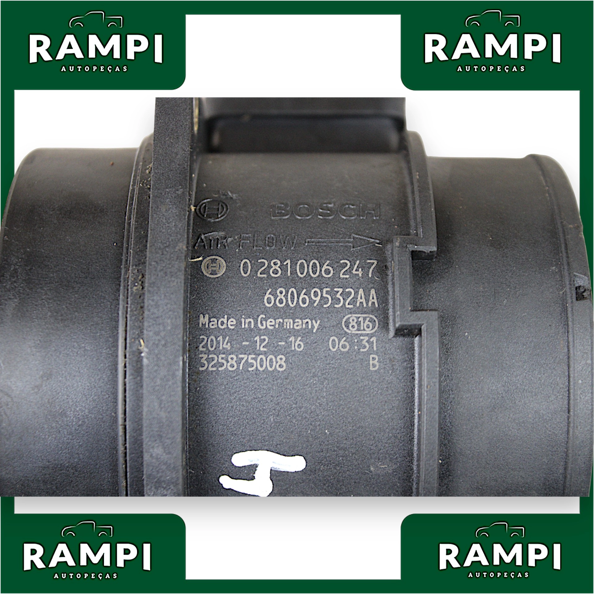 Sensor Fluxo Ar Jeep Grand Cherokee 2014 3.0 0281006247