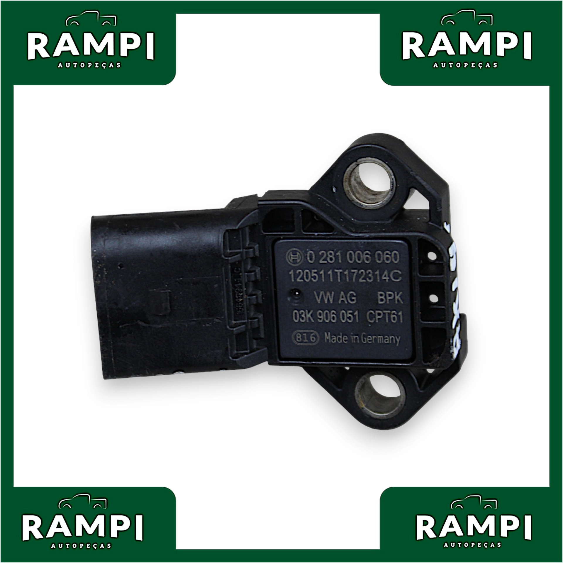 Sensor Pressão Map Volkswagen Amarok 2014 2.0 0281006060
