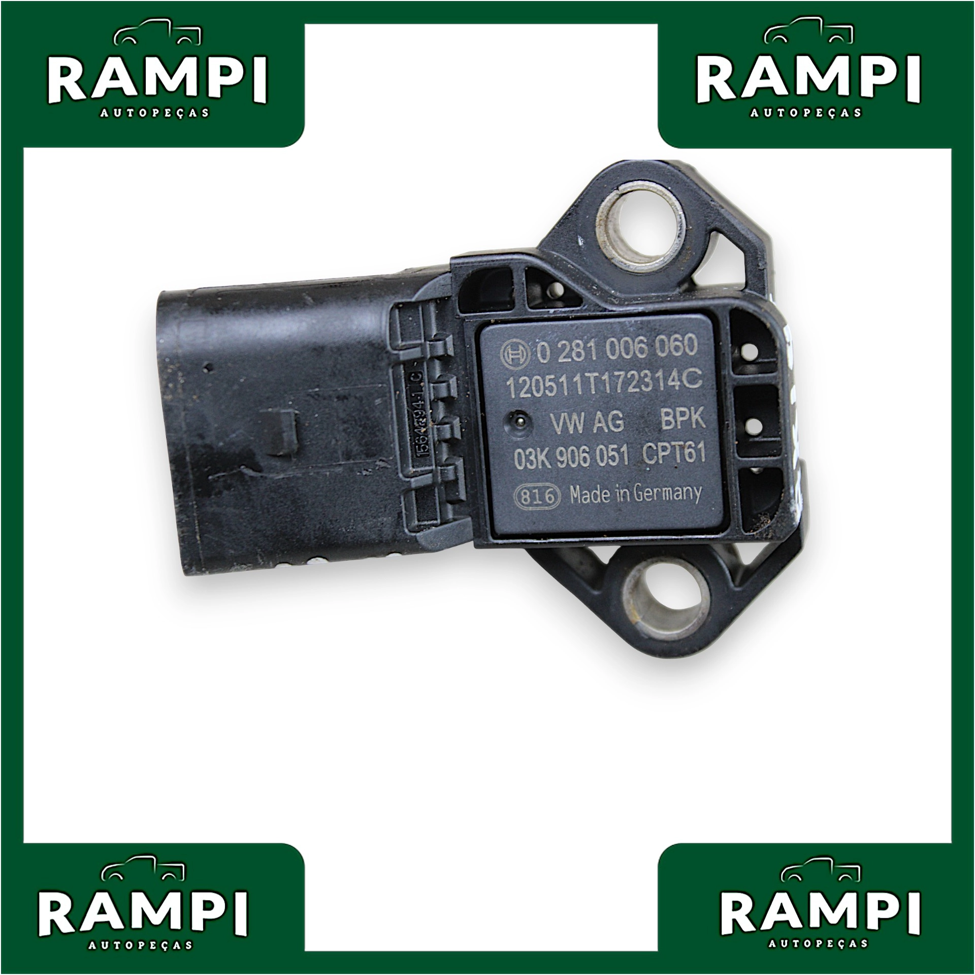 Sensor Pressão Map Volkswagen Amarok 2014 2.0 0281006060